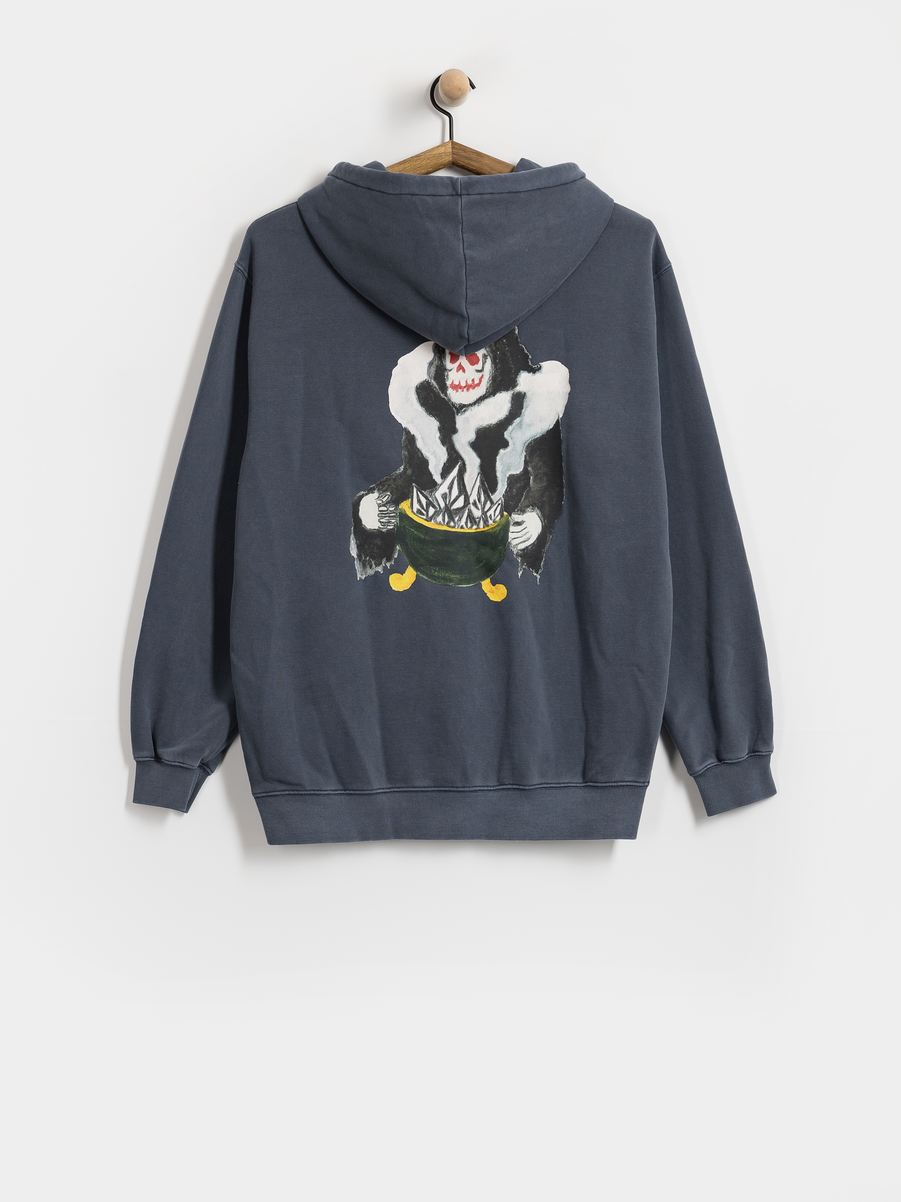 Суитшърт с качулка Volcom Boiler HD (storm blue)
