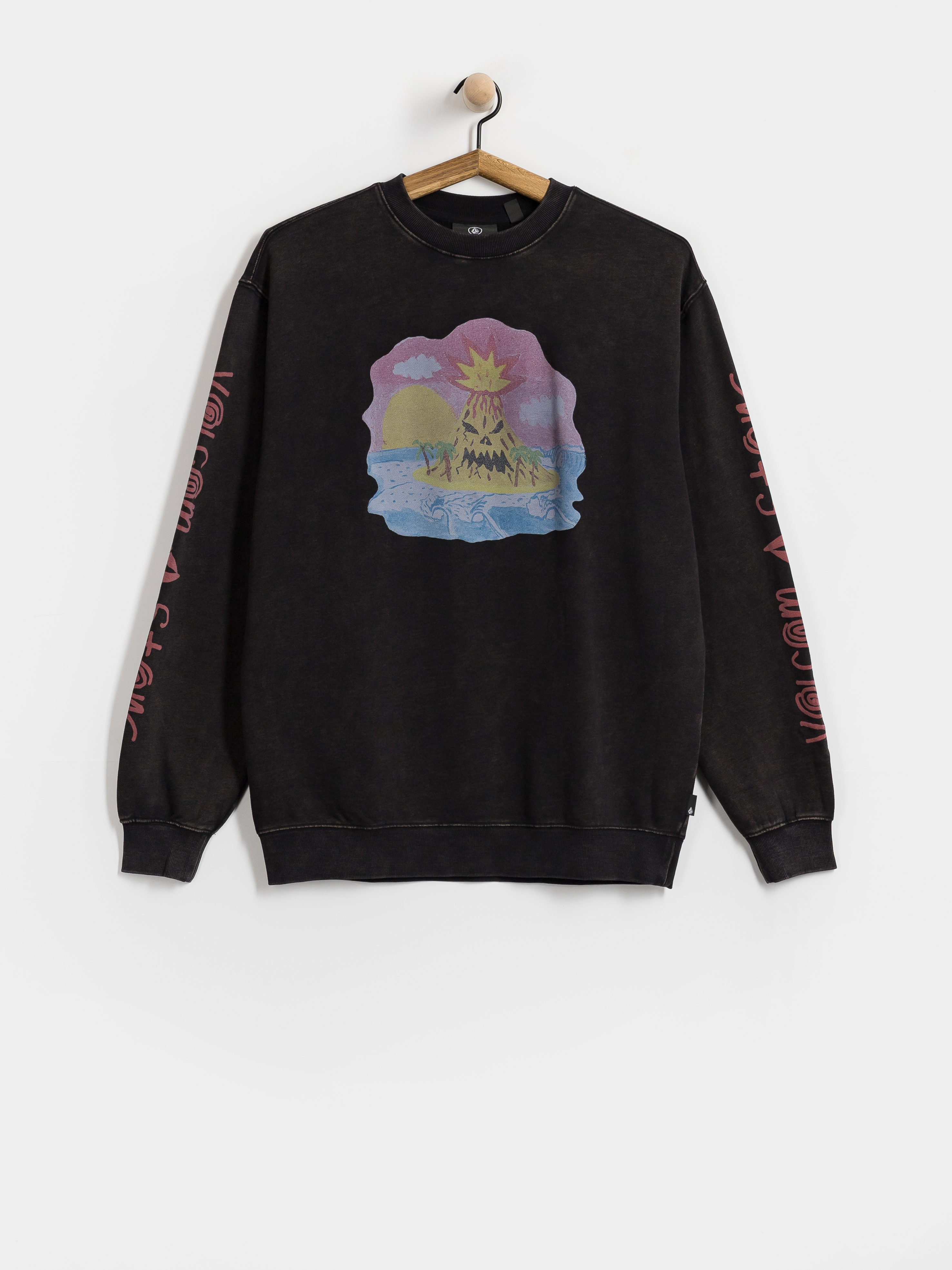 Суитшърт Volcom Fa Ozzy Crew (light acid black)
