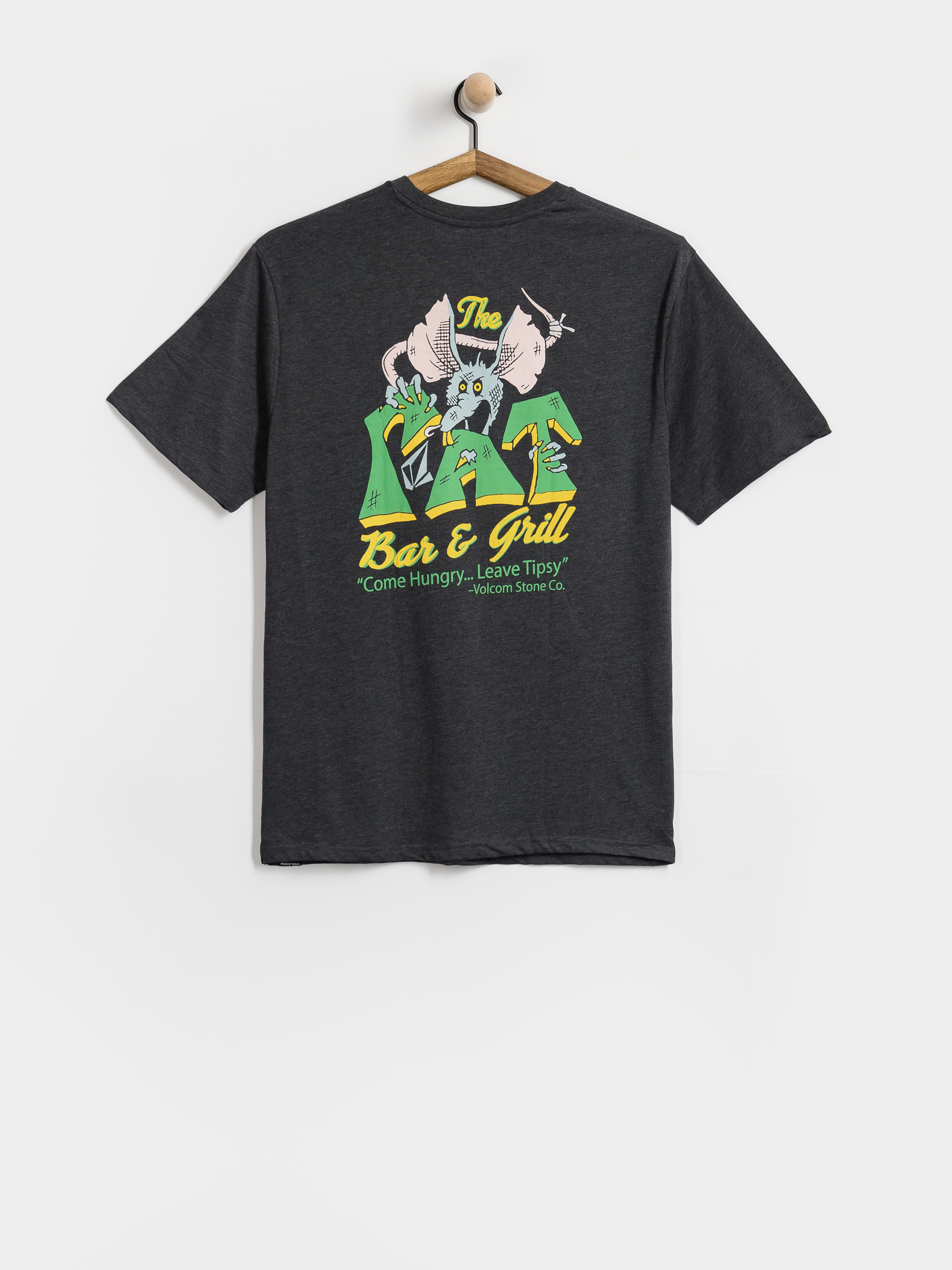 Тениска Volcom Tipsy Rat Hth (heather black)