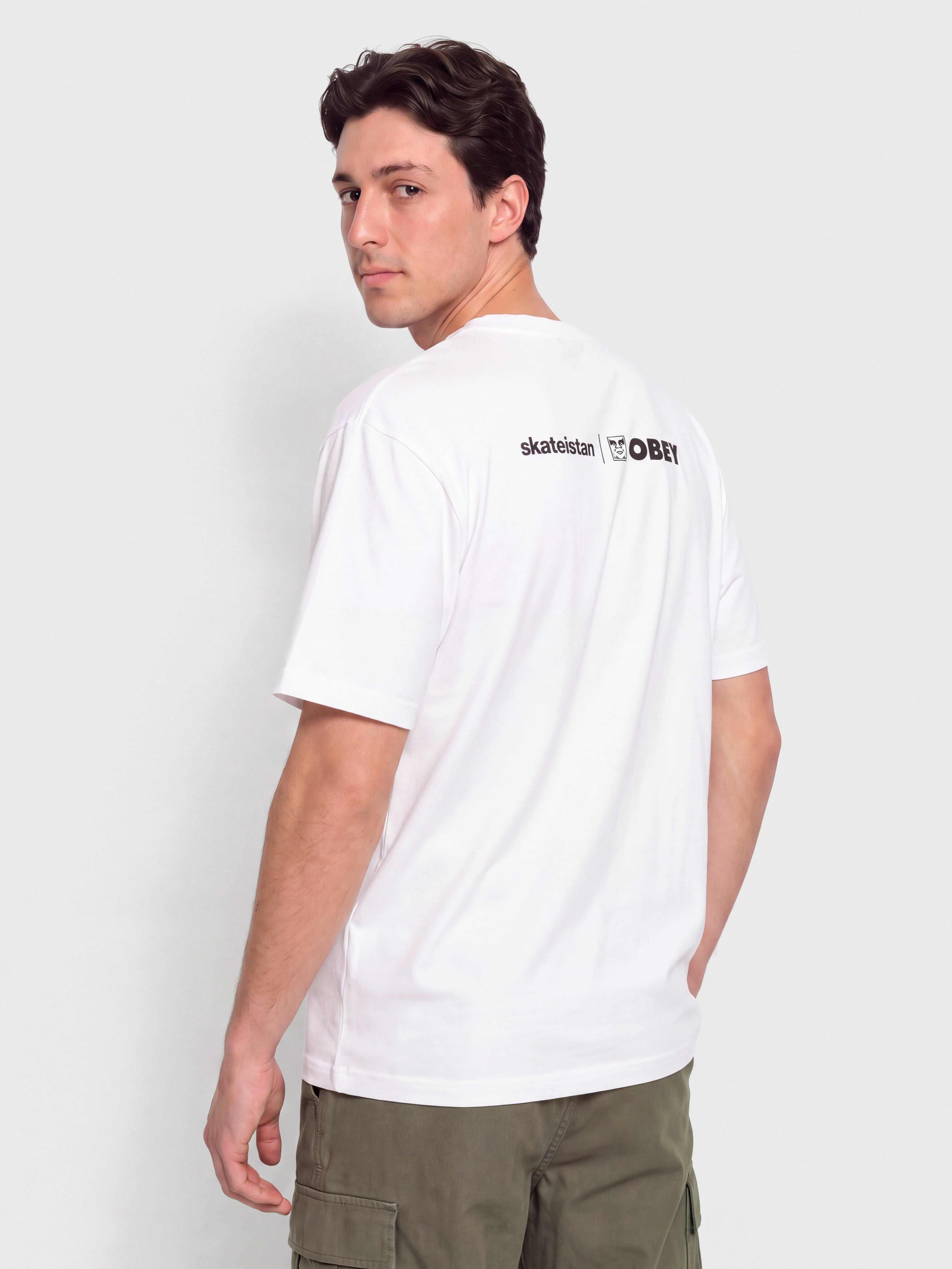 Тениска OBEY Skateistan Photo (white)