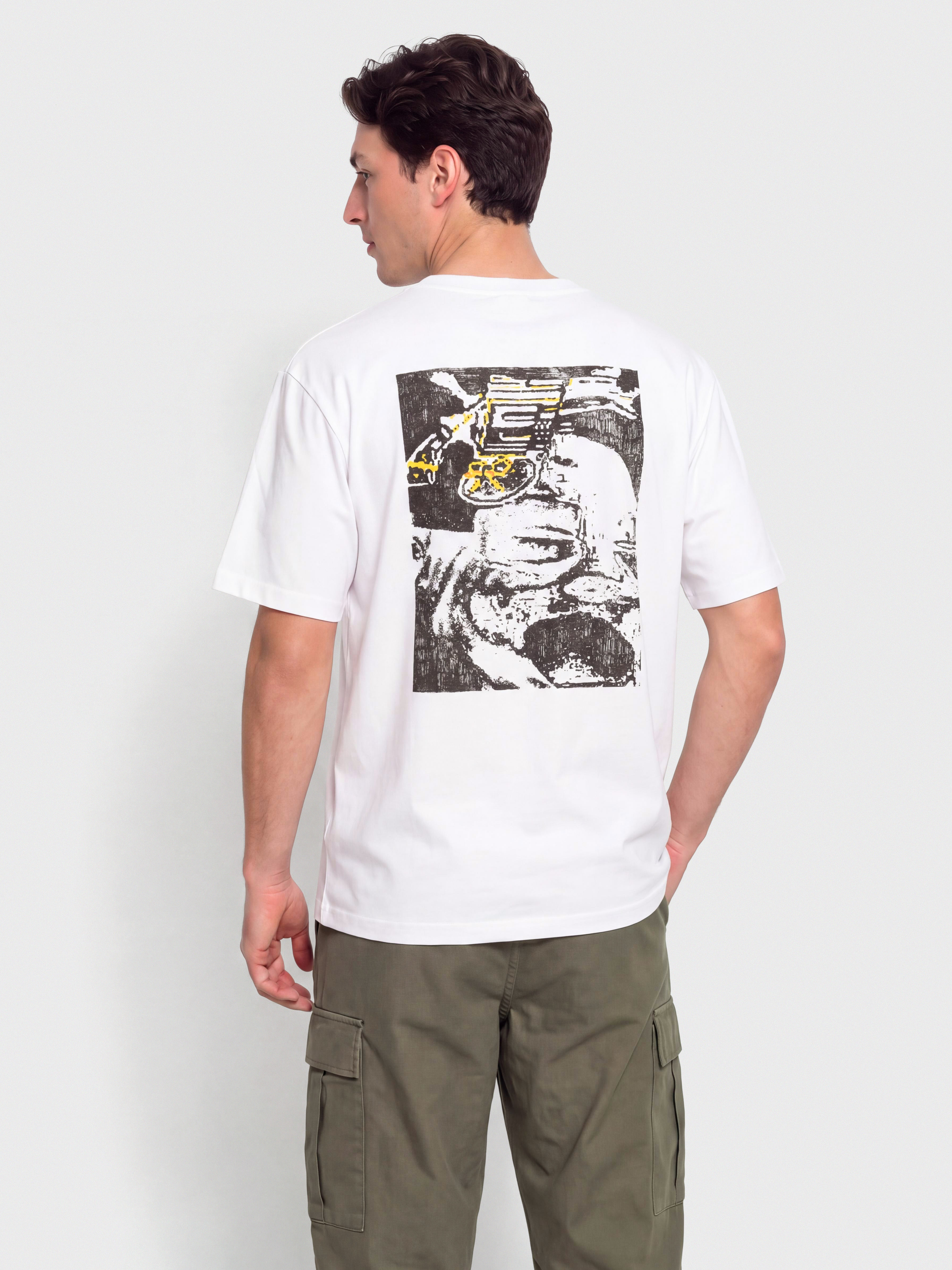 Тениска Polar Skate Conflict Scenario (white)