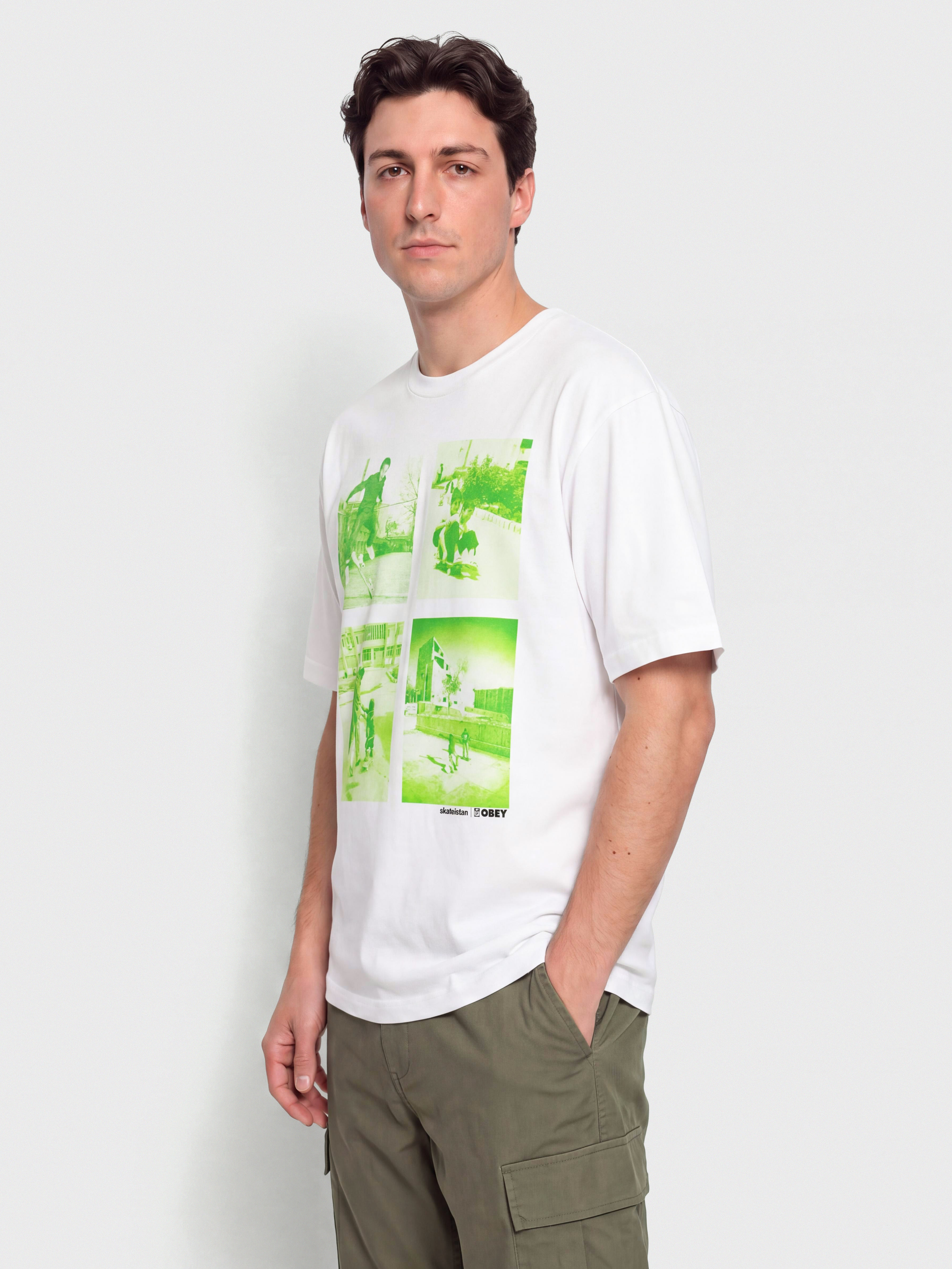 Тениска OBEY Skateistan Child Photo (white)