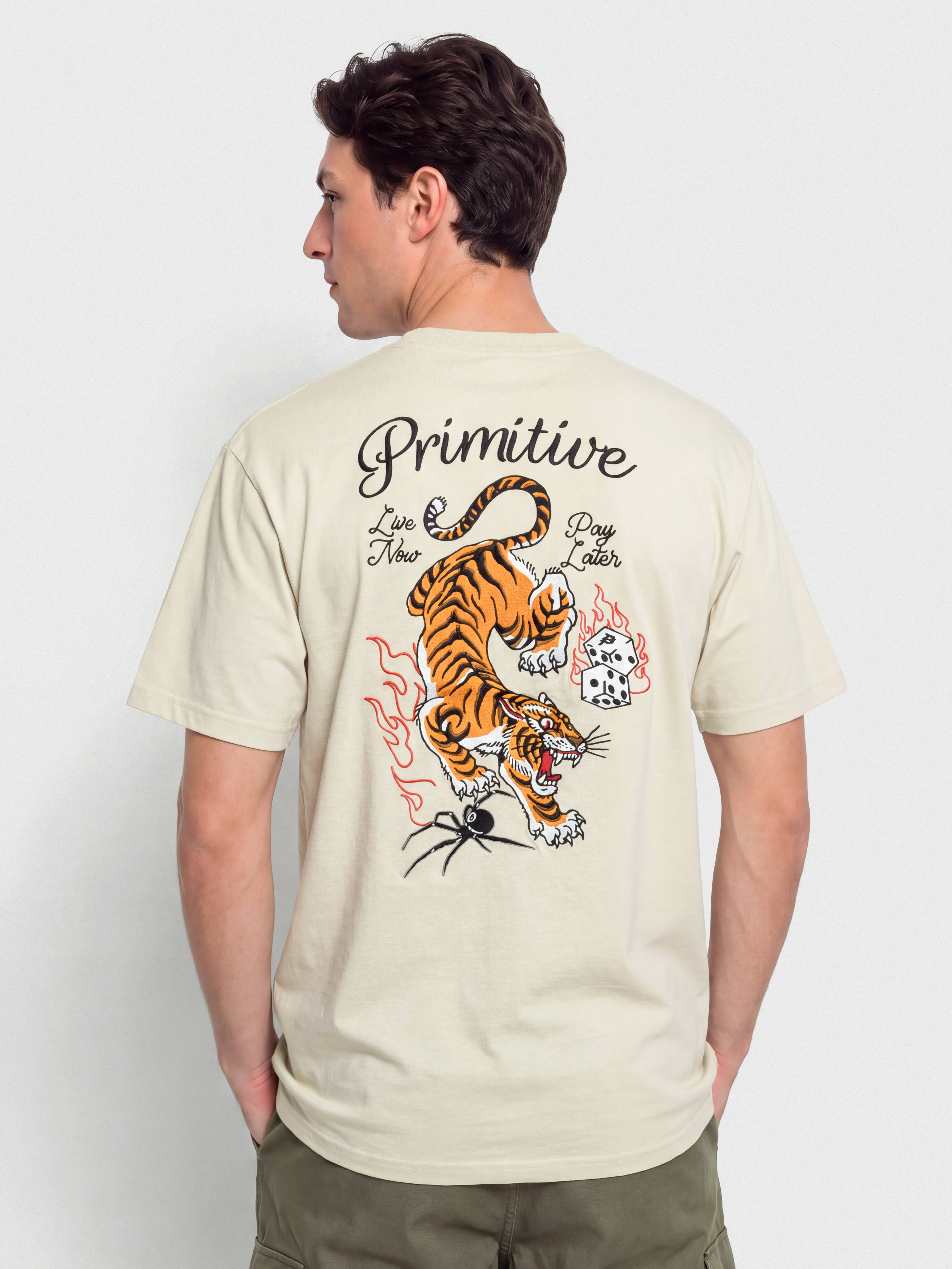 Тениска Primitive Big City (cream)