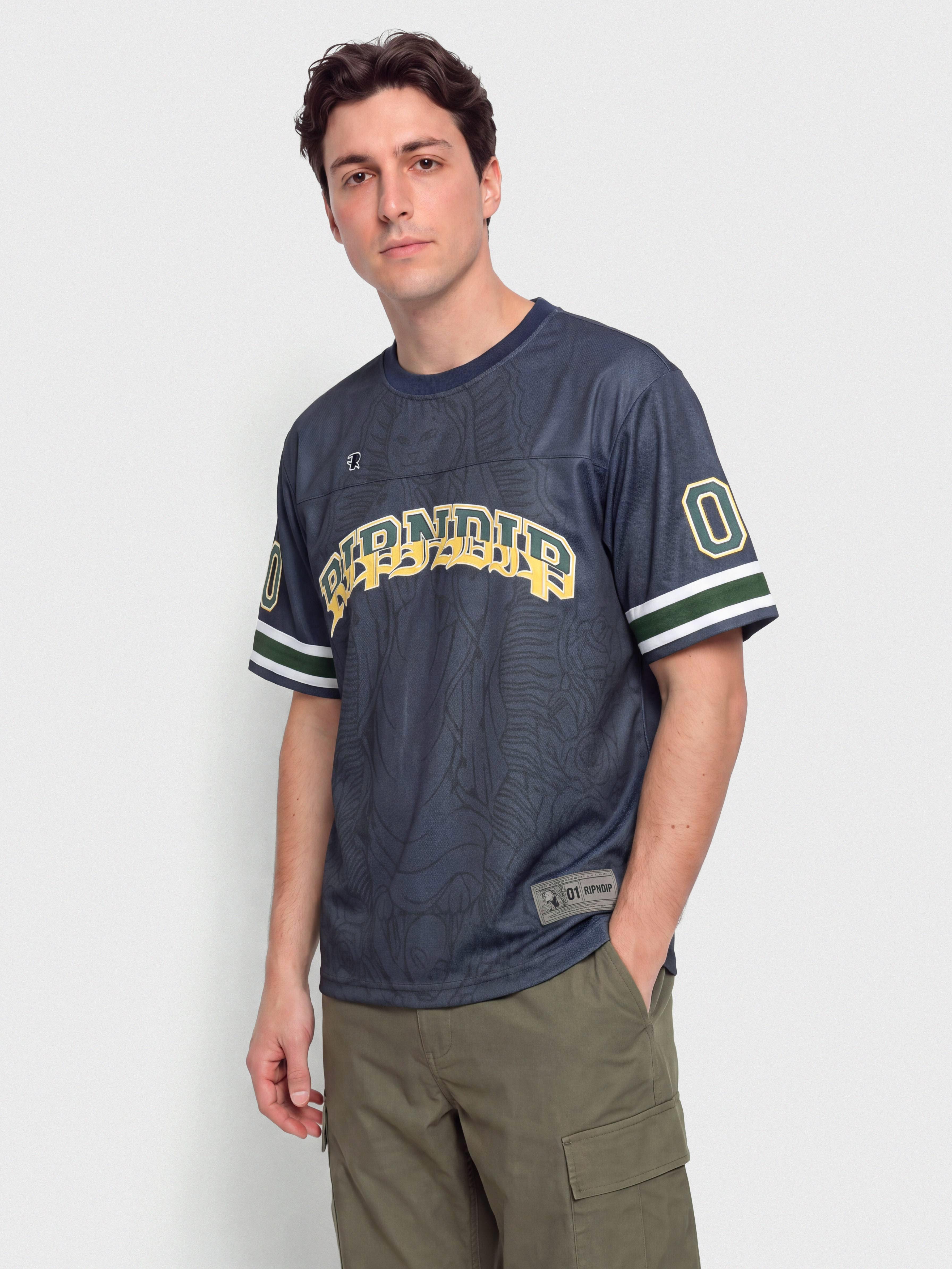 Тениска RipNDip Mother Nerm Football Jersey (navy)