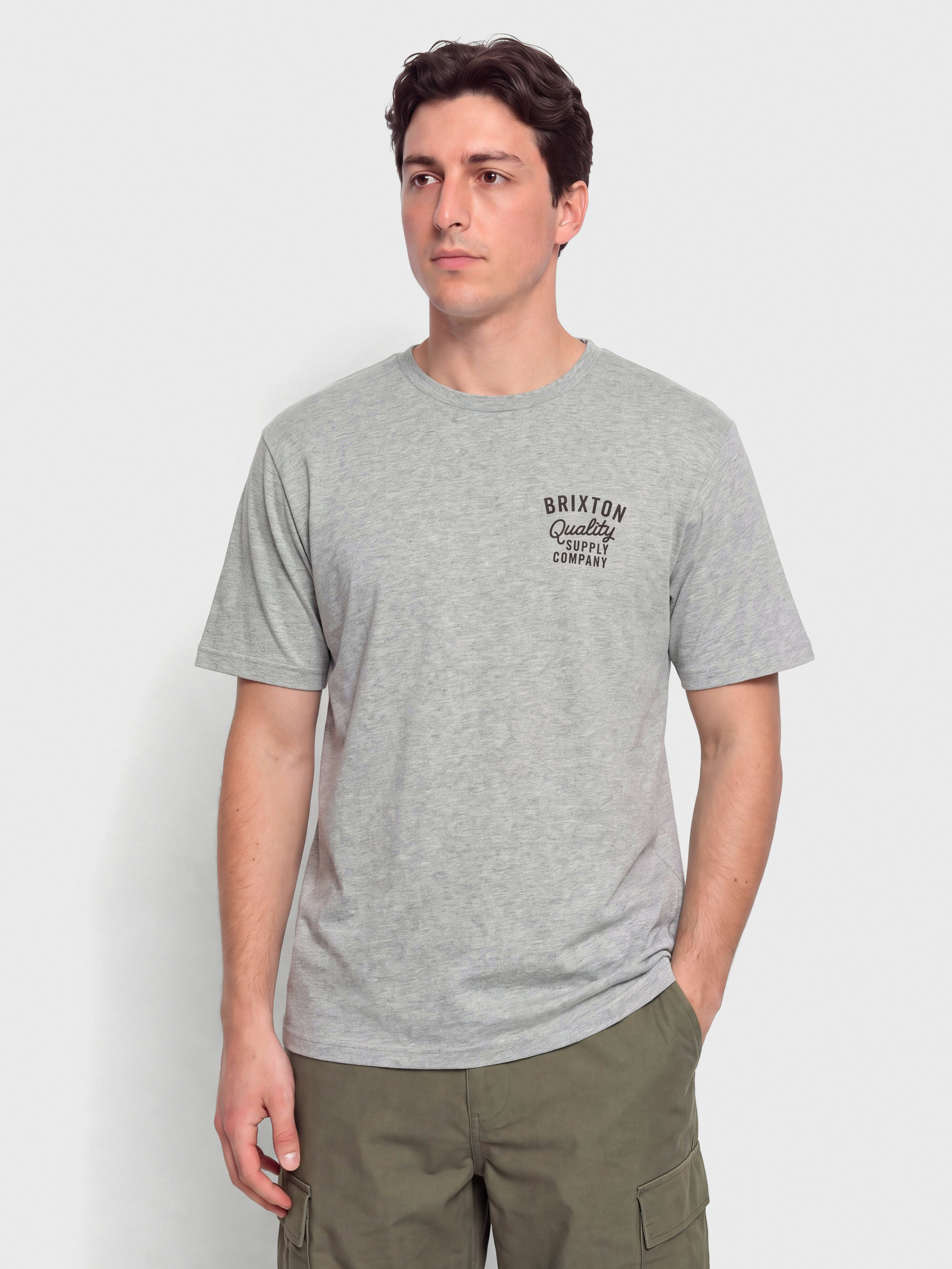 Тениска Brixton Hubal Tlrt (heather grey)