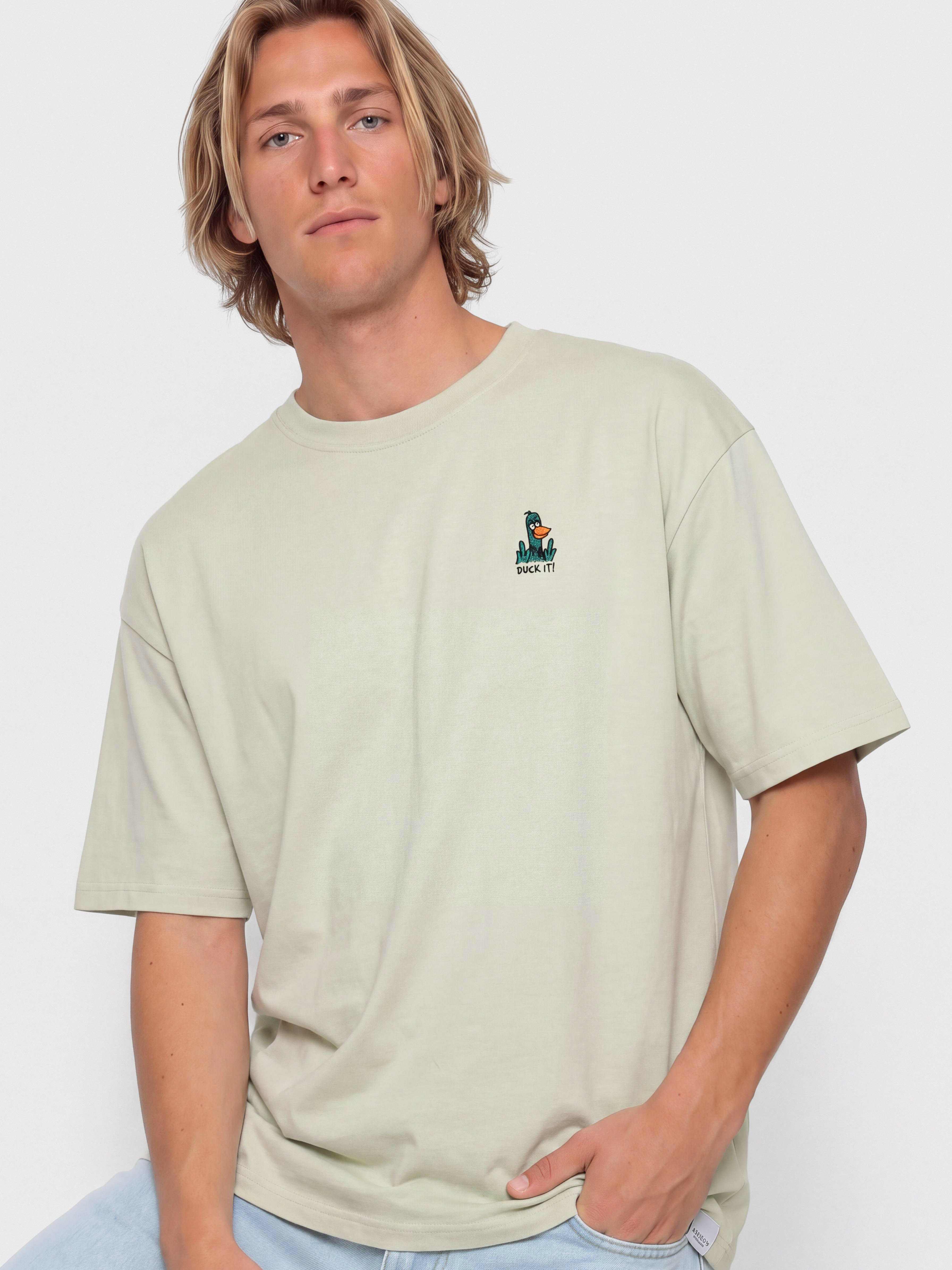 Тениска Iriedaily What The Duck (light sage)