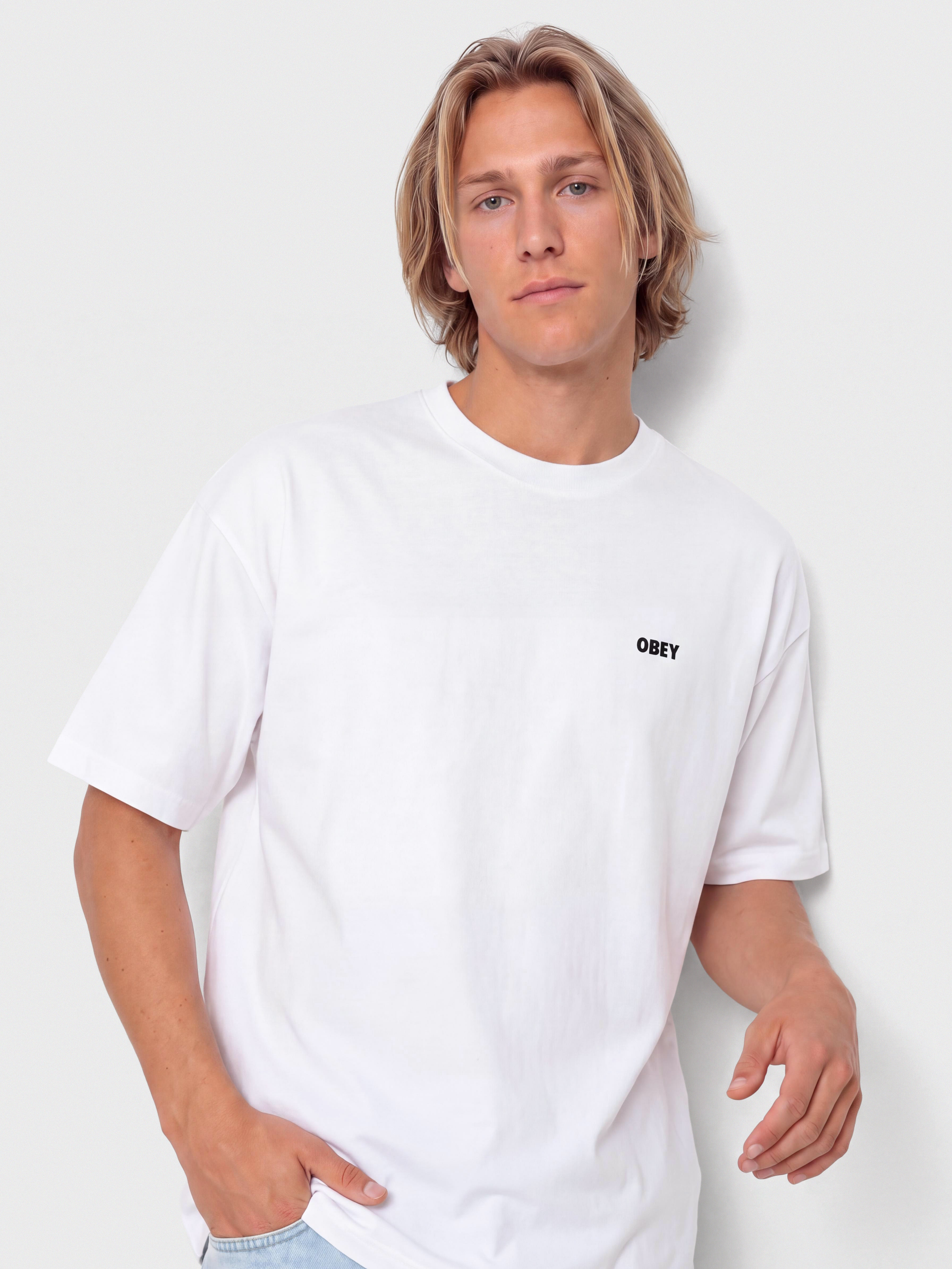 Тениска OBEY Established Works Bold (white)