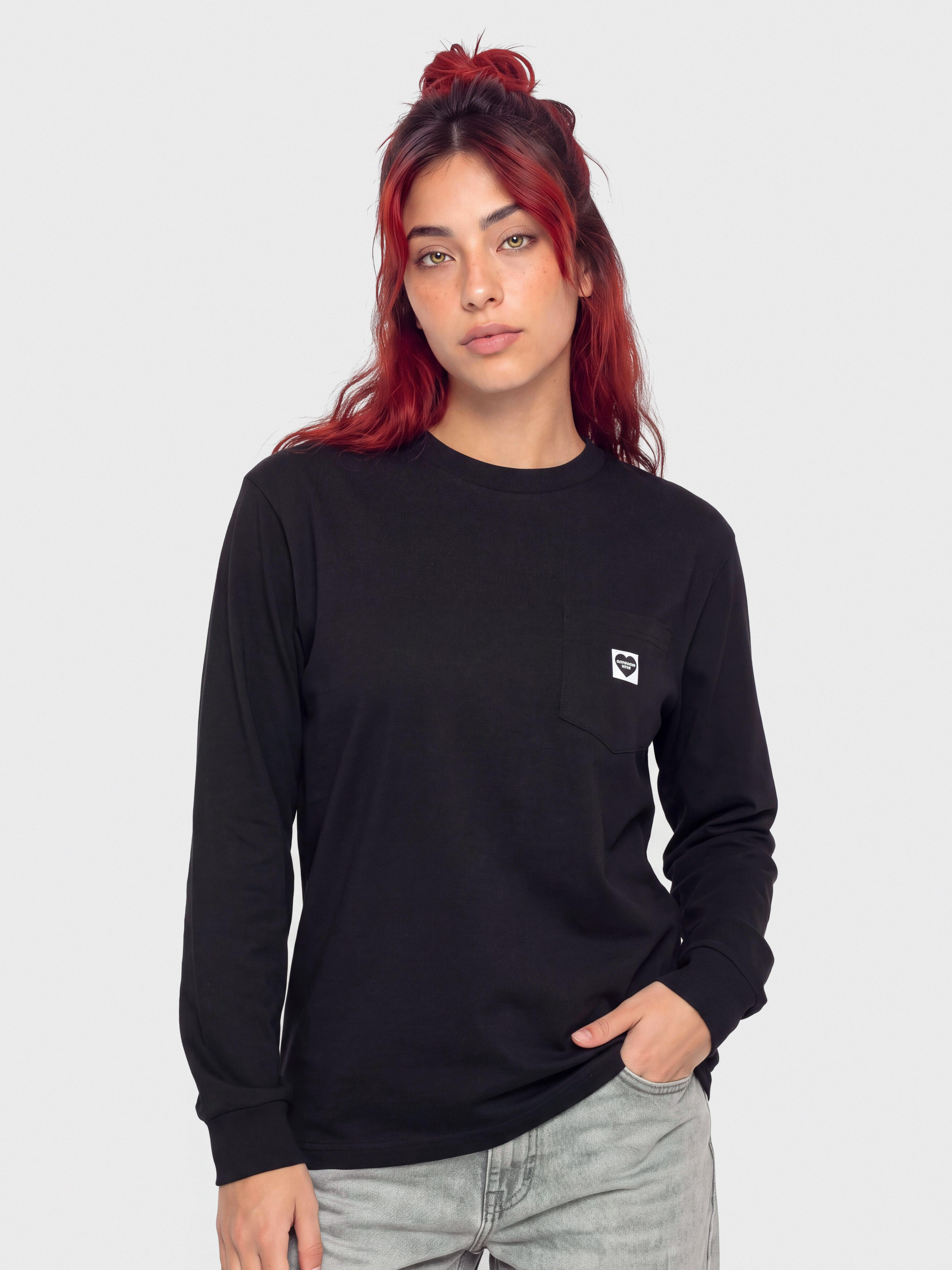 u0411u043bu0443u0437u0430 Carhartt WIP Pocket Small Heart Wmn (black/black)