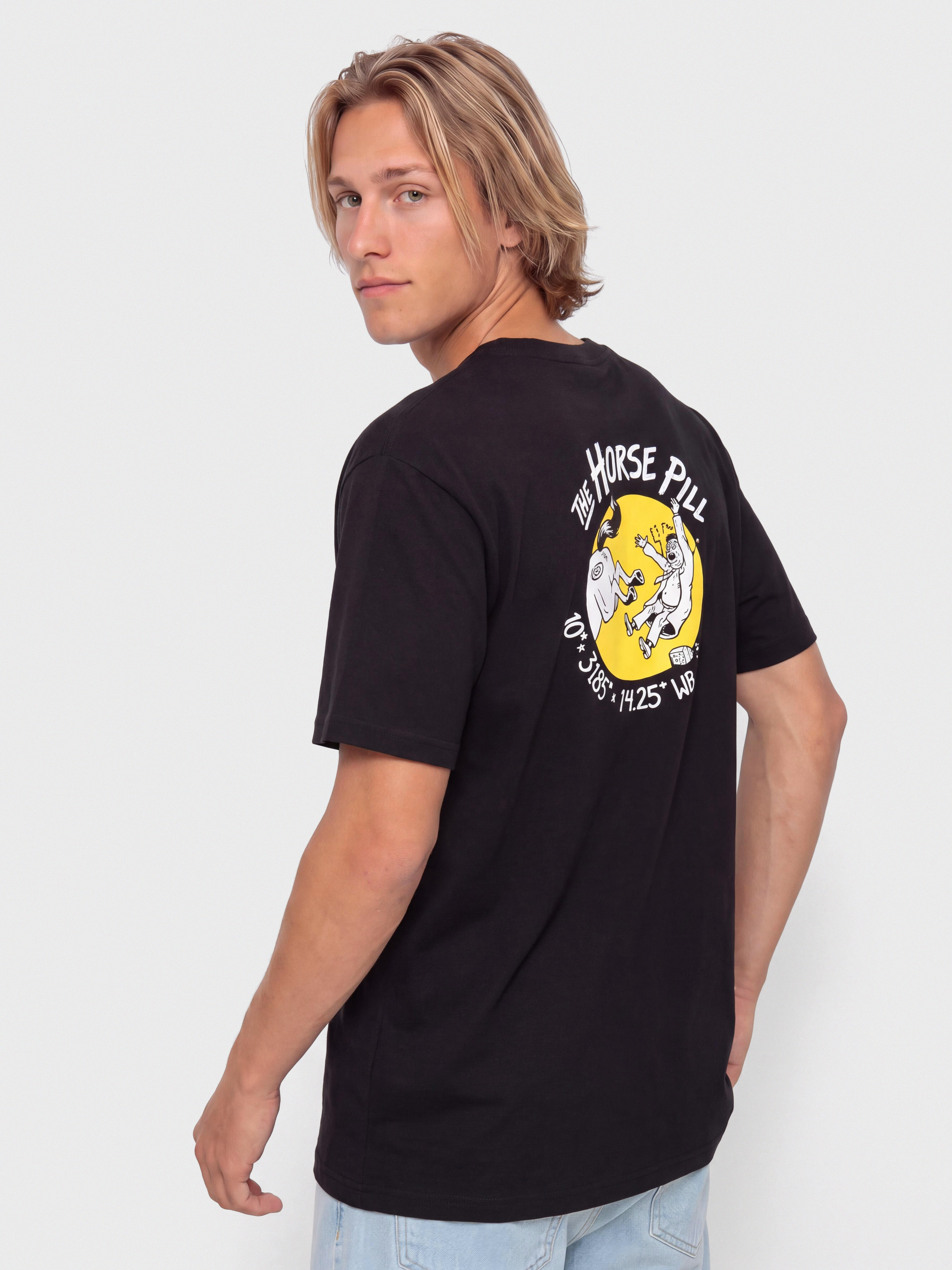 Тениска Antihero Horse Pill (black w/yellow&white prints)
