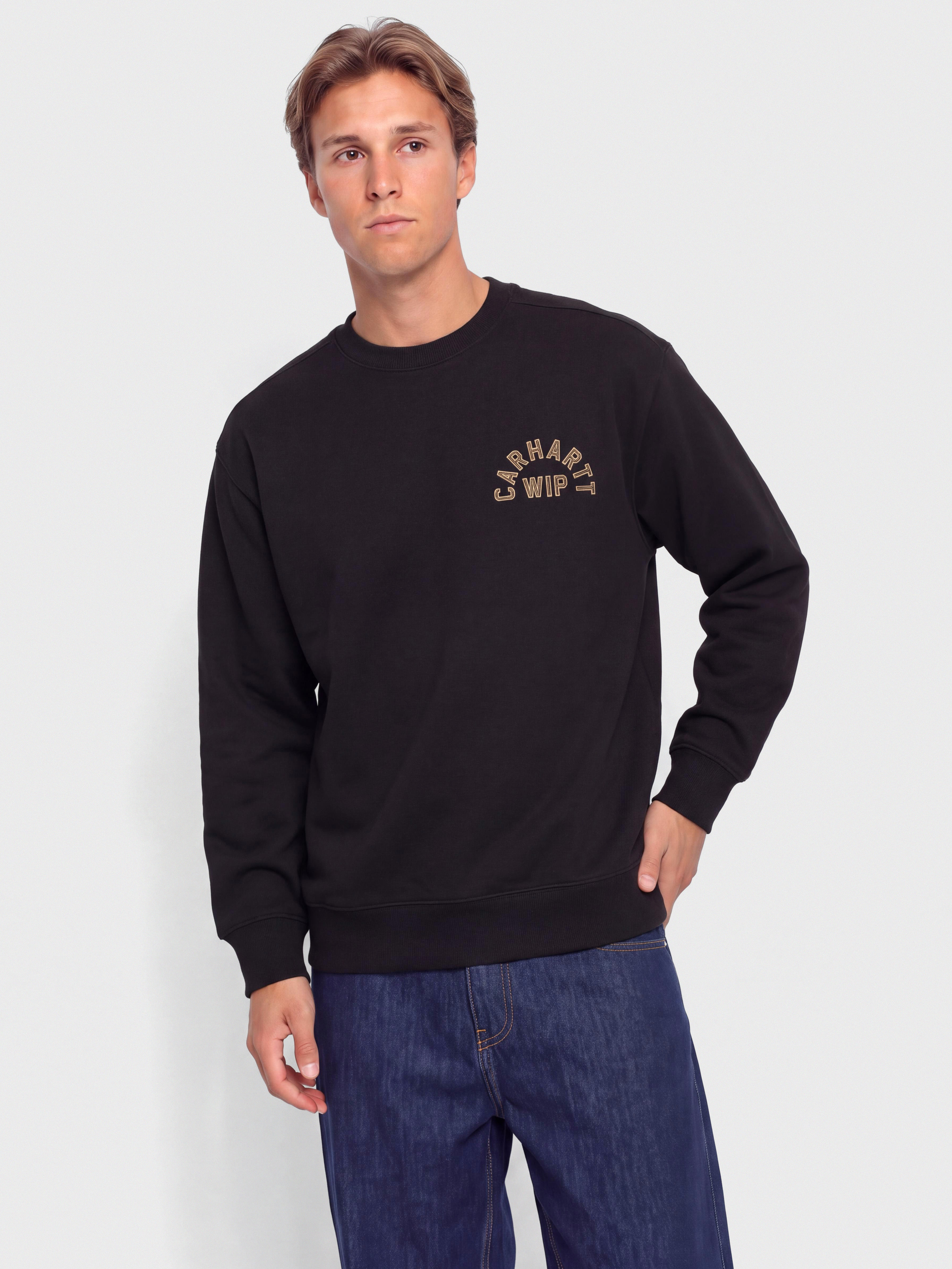 u0421u0443u0438u0442u0448u044au0440u0442 Carhartt WIP Arch Script (black/hamilton brown/stone washed)