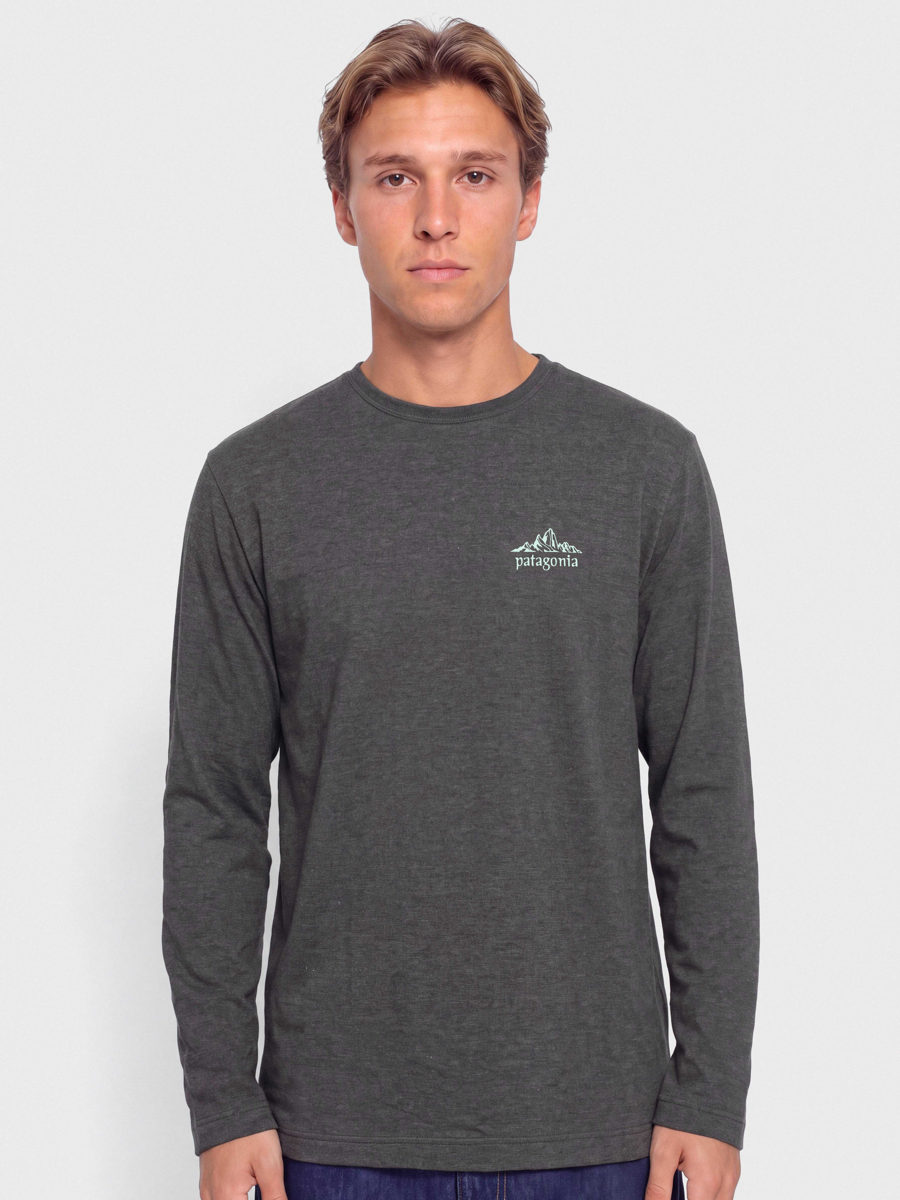 Суитшърт Patagonia Lightweight Cloud Crag Wildrise (ink black)