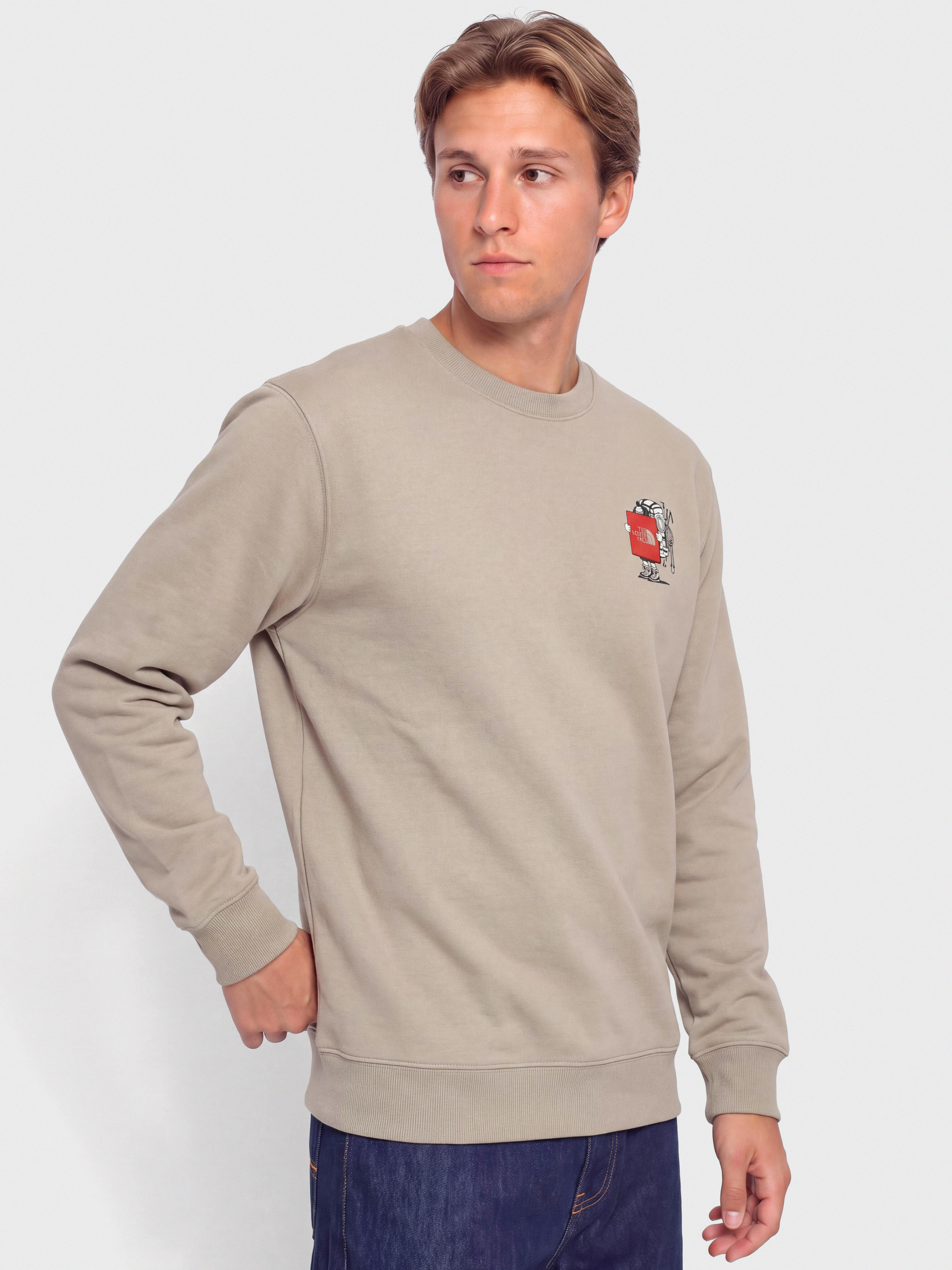 Суитшърт The North Face Gear Up Get Out Relaxed (stone slab)