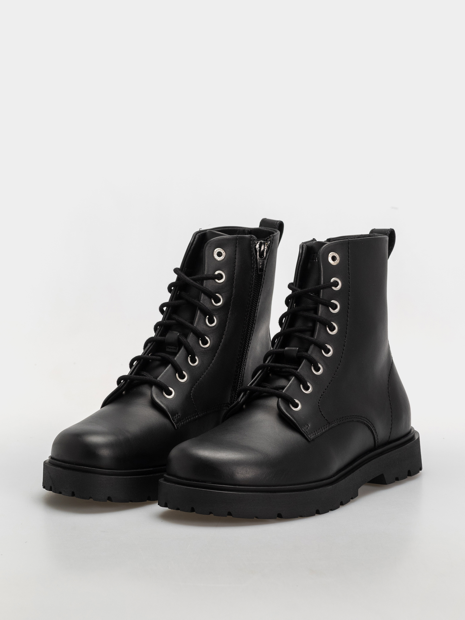 Обувки Birkenstock Highwood Mid Lace New Leather Narrow Wmn (black)