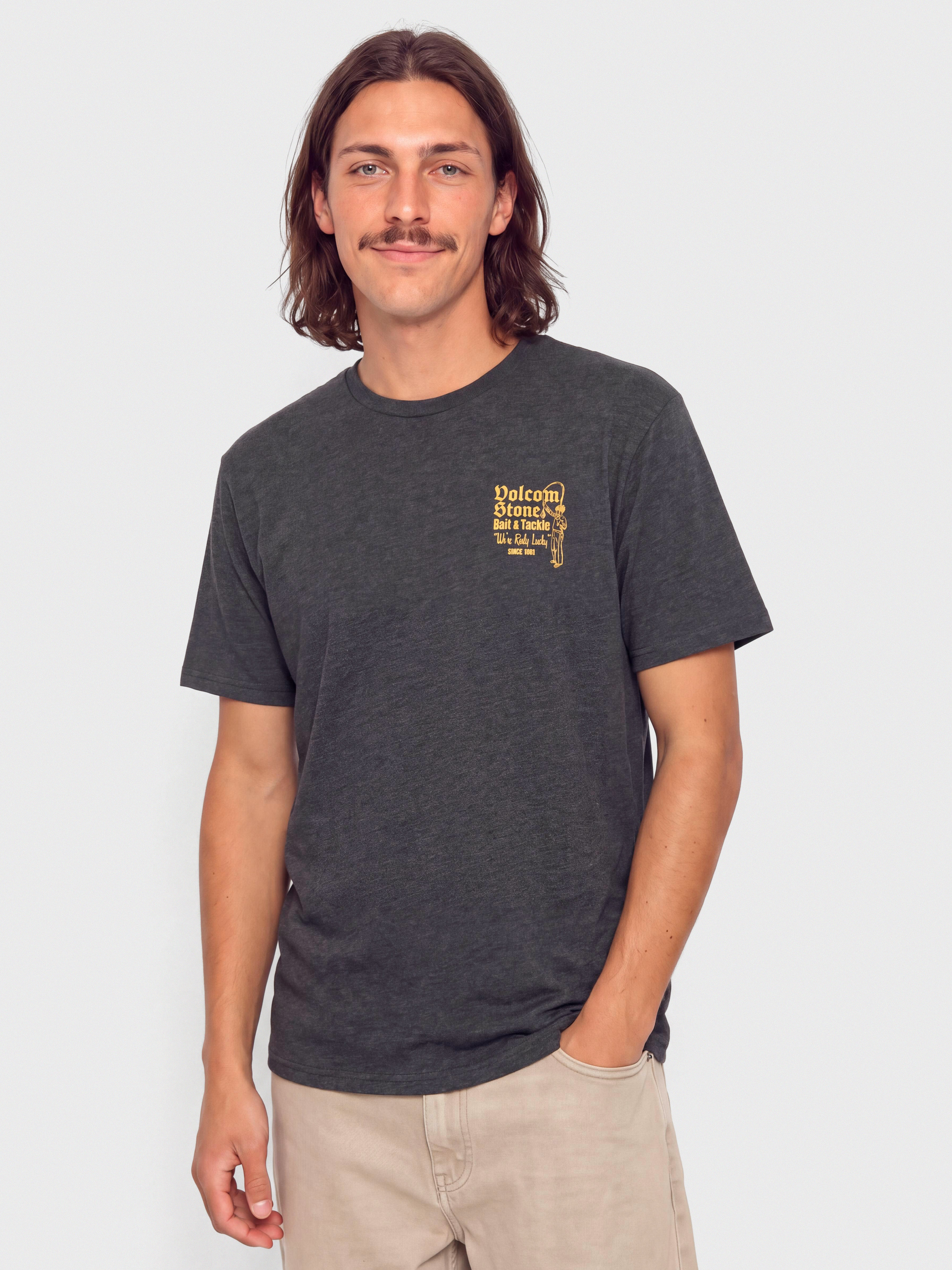 Тениска Volcom Reely Lucky Hth (heather black)