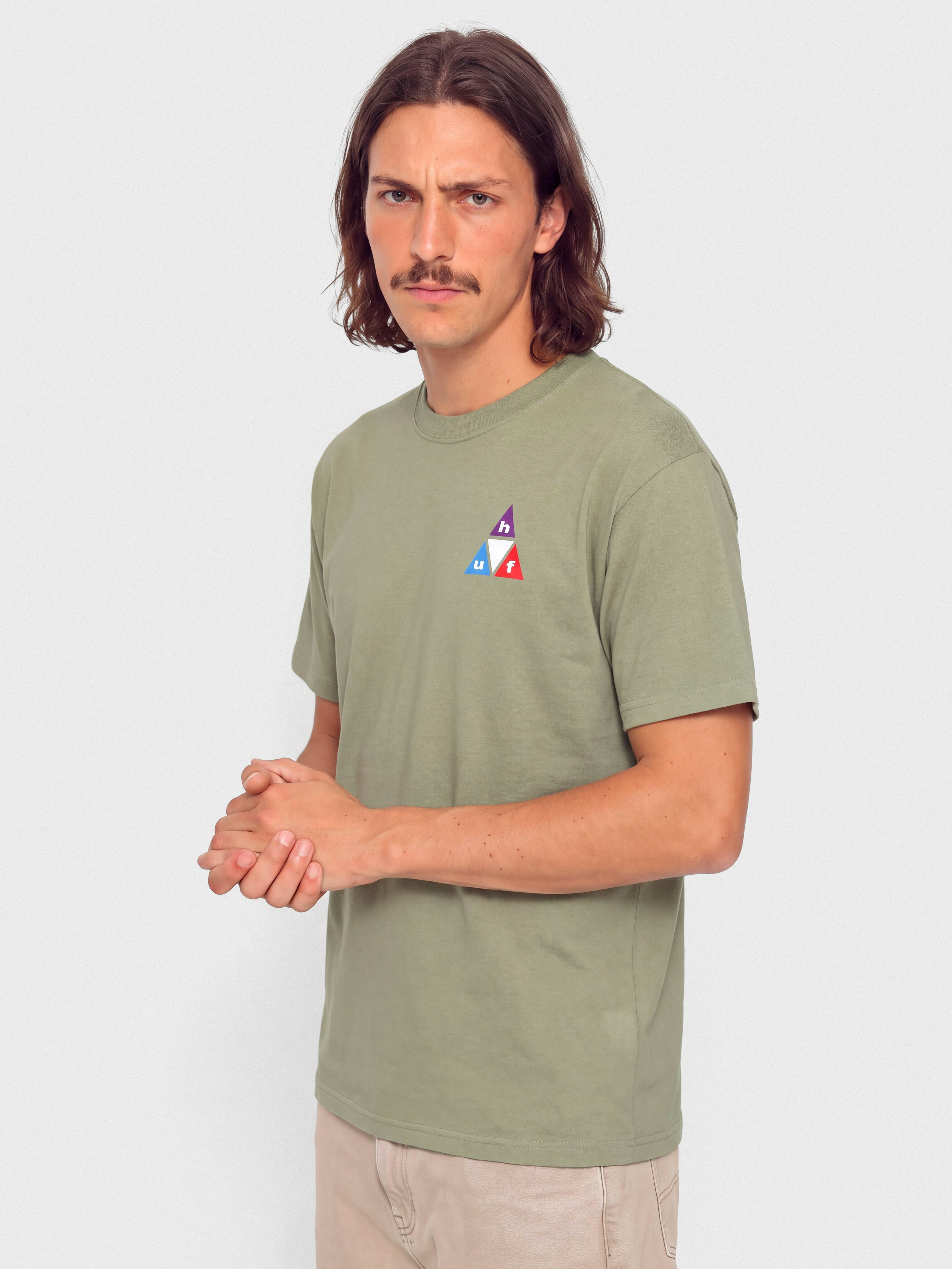 Тениска HUF Prism TT (desert green)