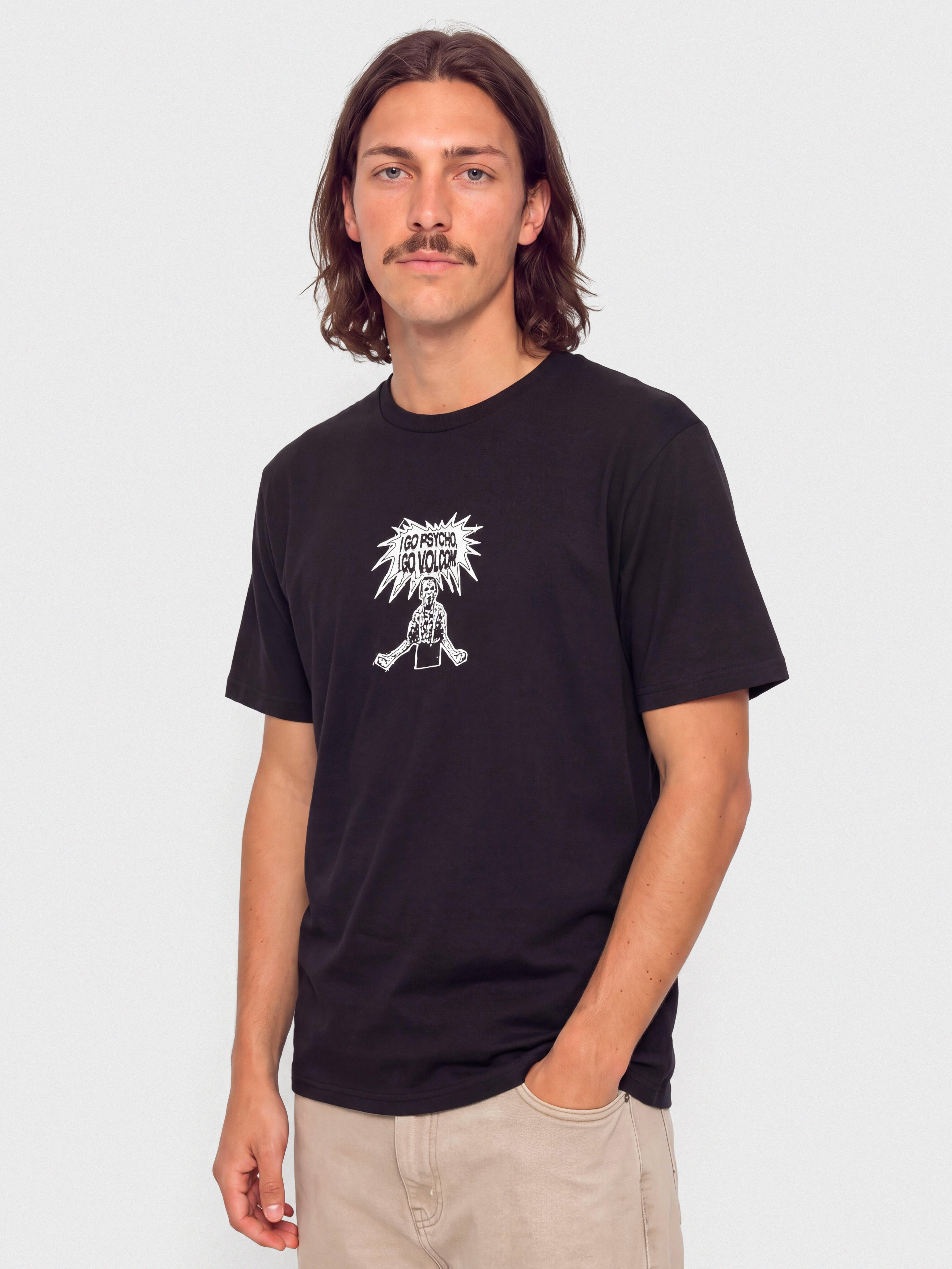 Тениска Volcom I Go Psycho Bsc (black)