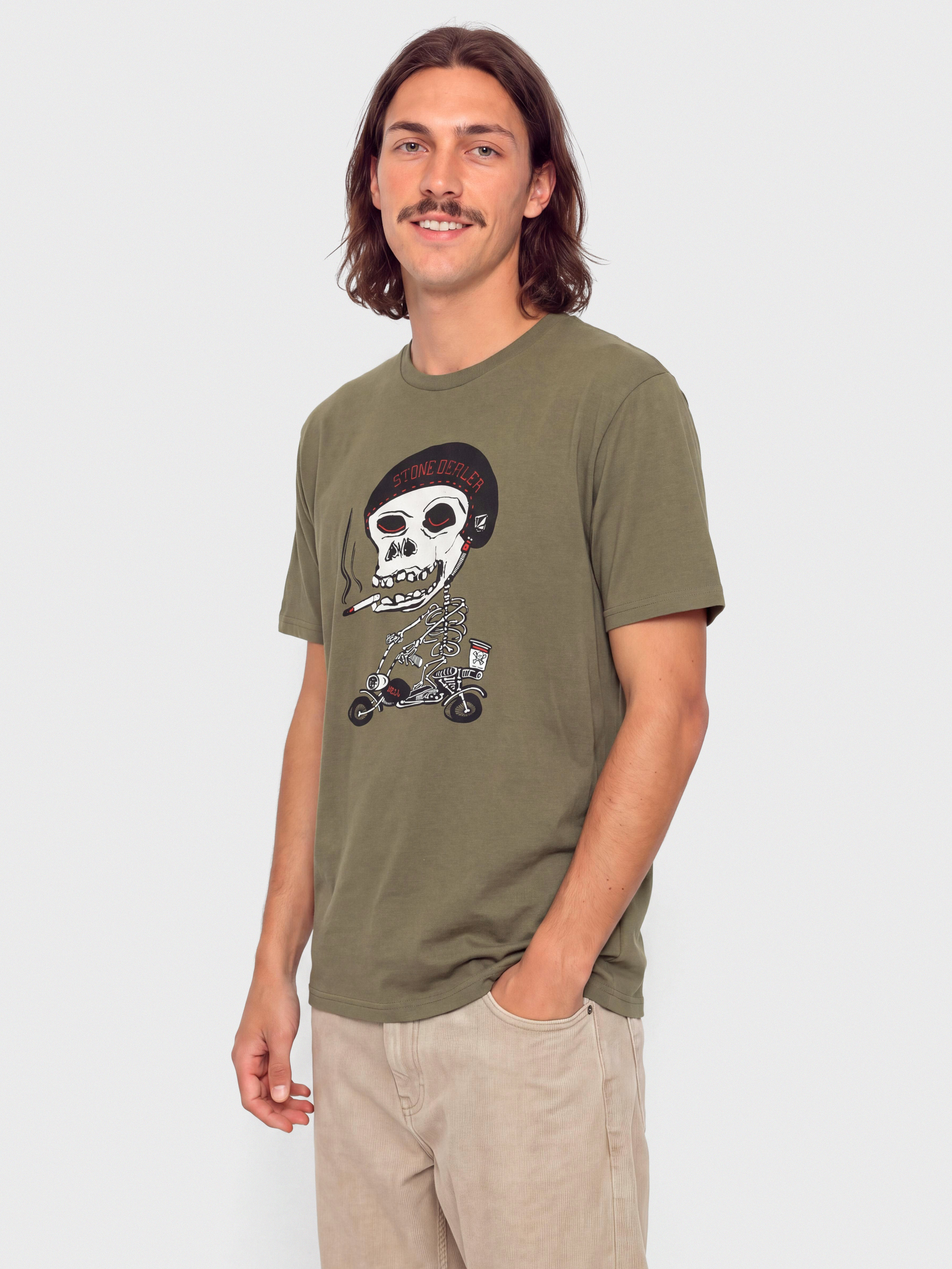 Тениска Volcom Pierbike Bsc (wintermoss)