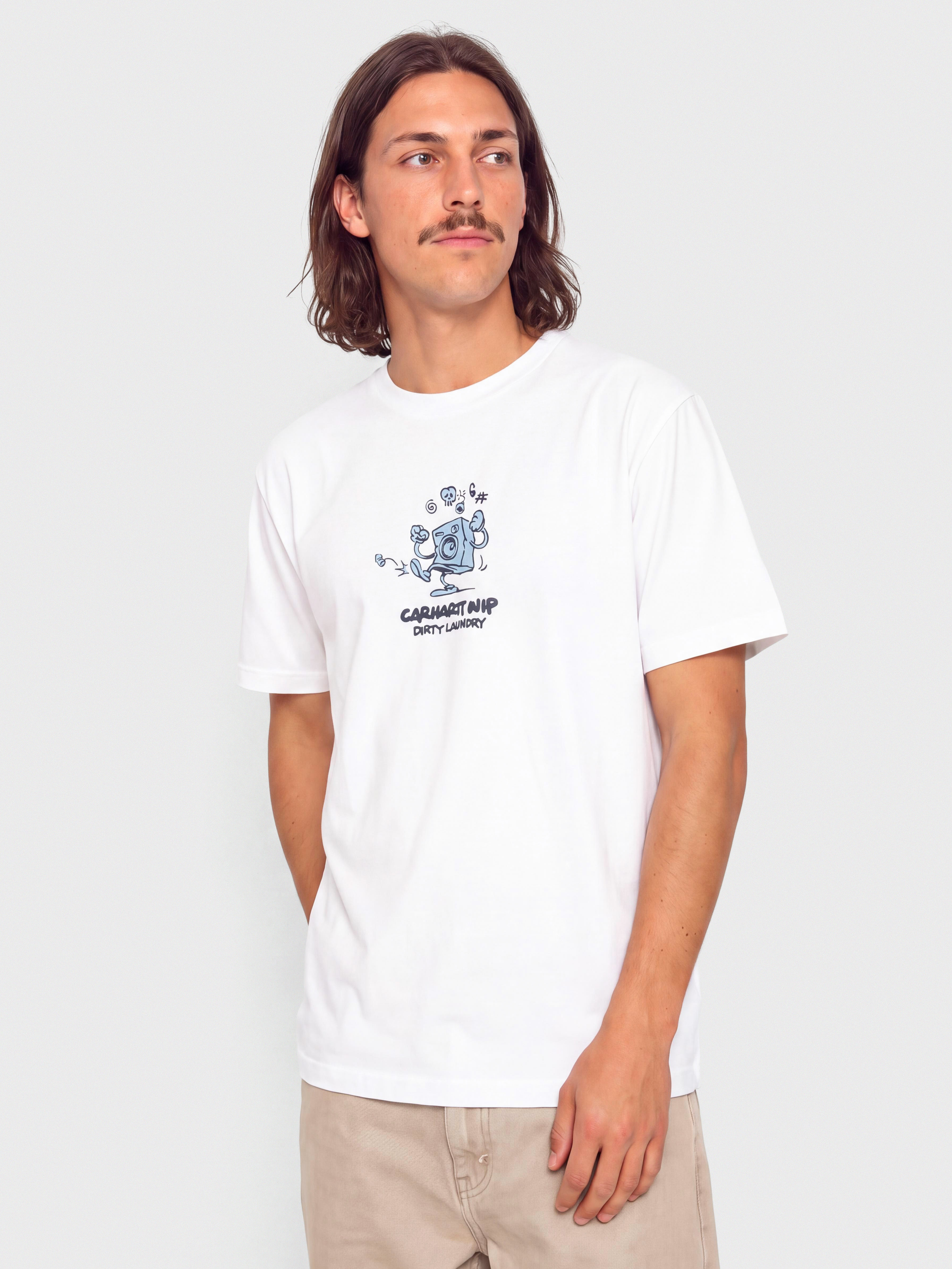 Тениска Carhartt WIP Dirty Laundry (white)