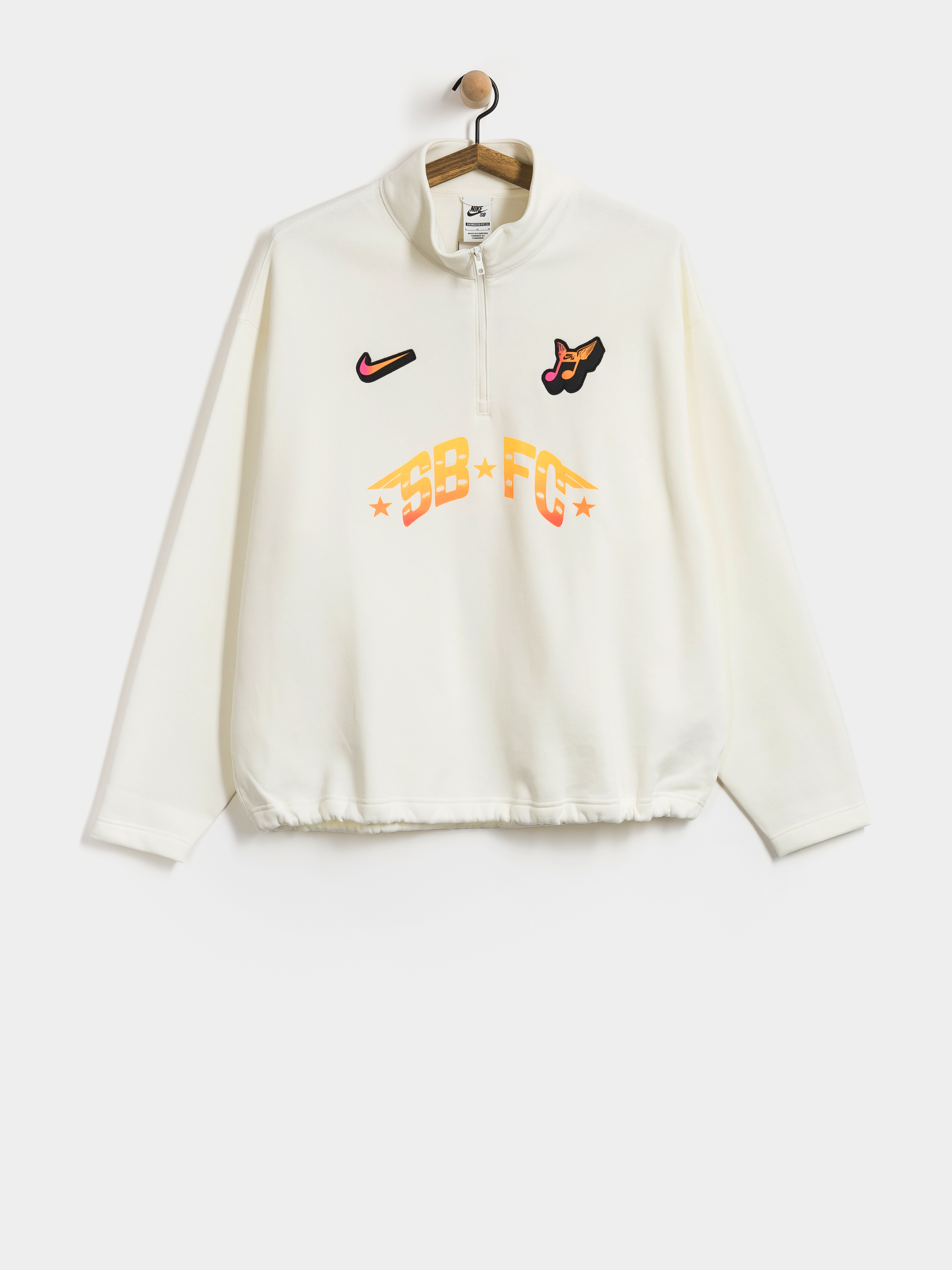 Суитшърт Nike SB Half Zip Crew BB (sail)