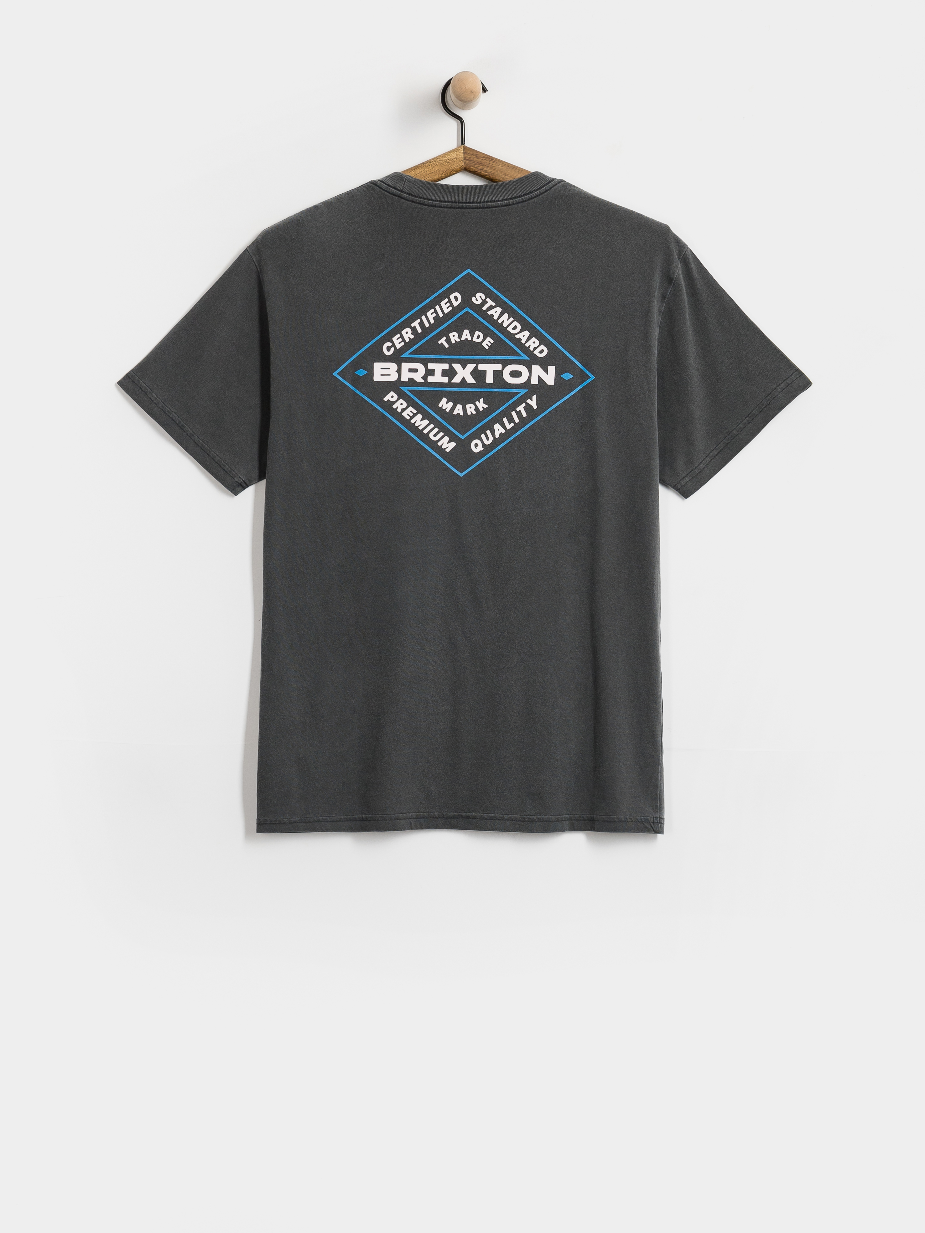 Тениска Brixton Lowry Stnd (black worn wash)