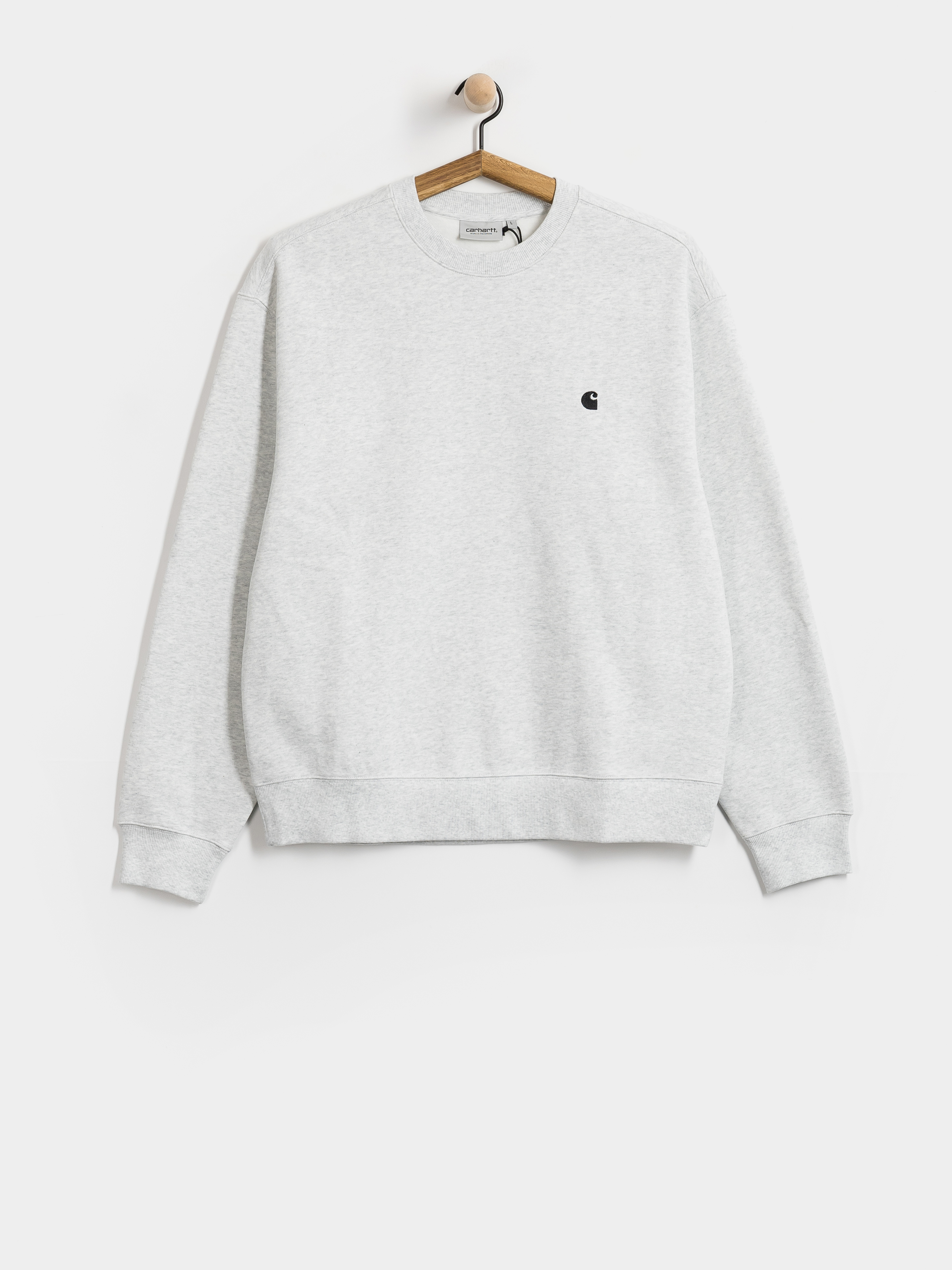 Суитшърт Carhartt WIP Mack (ash heather/black)