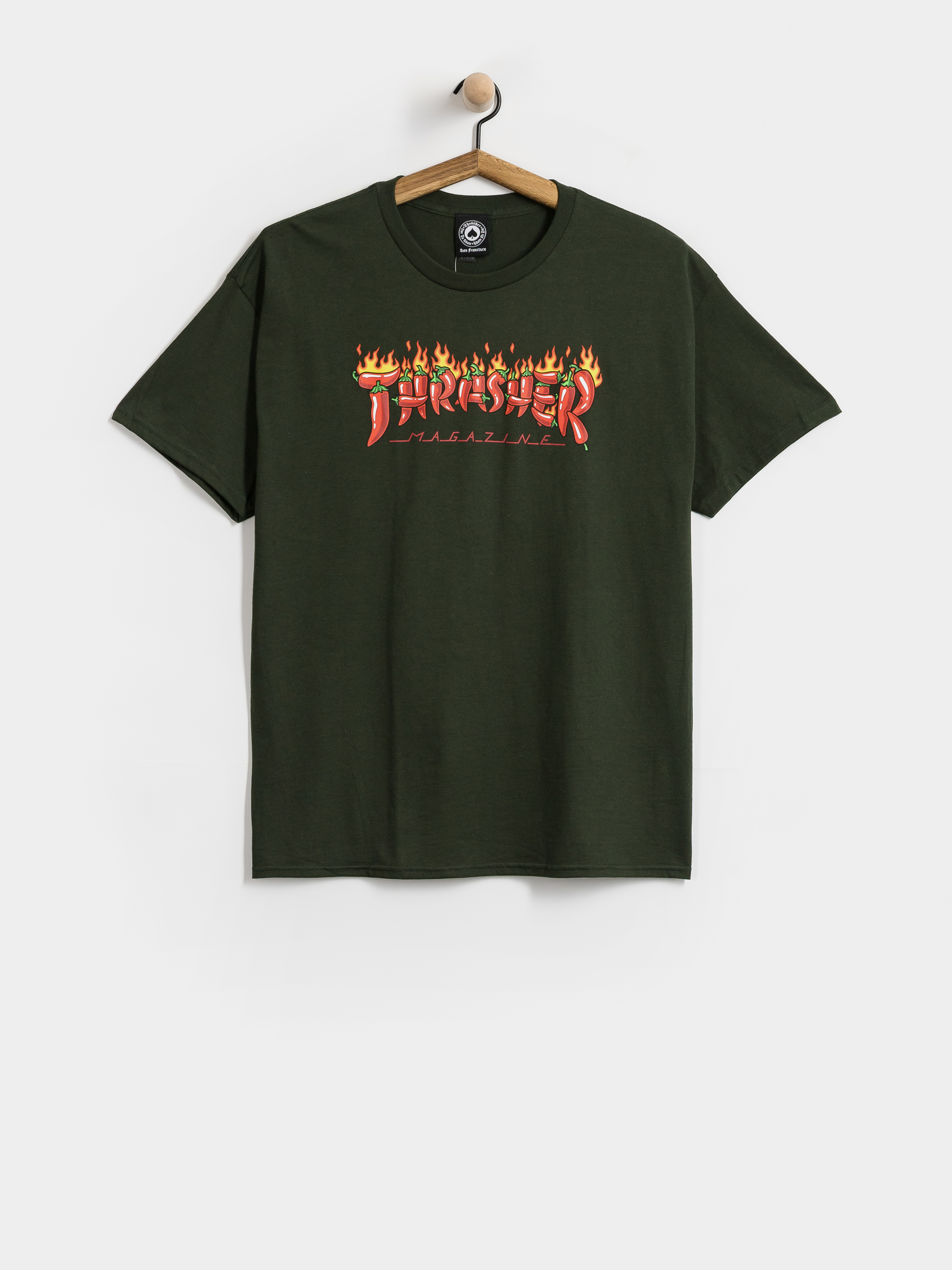 Тениска Thrasher Fuego (forest green)