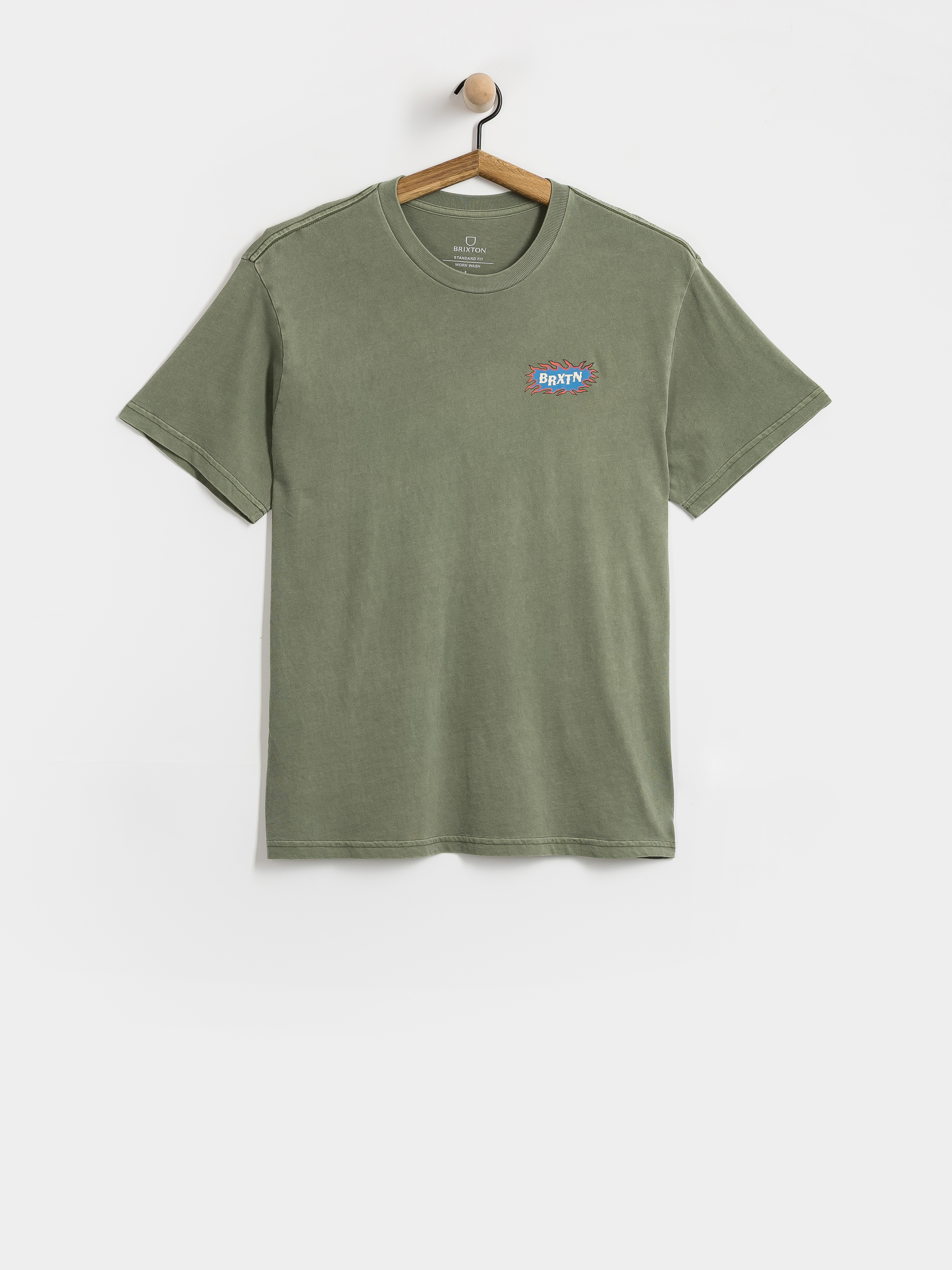 Тениска Brixton Blazing Stnd (olive surplus worn wash)