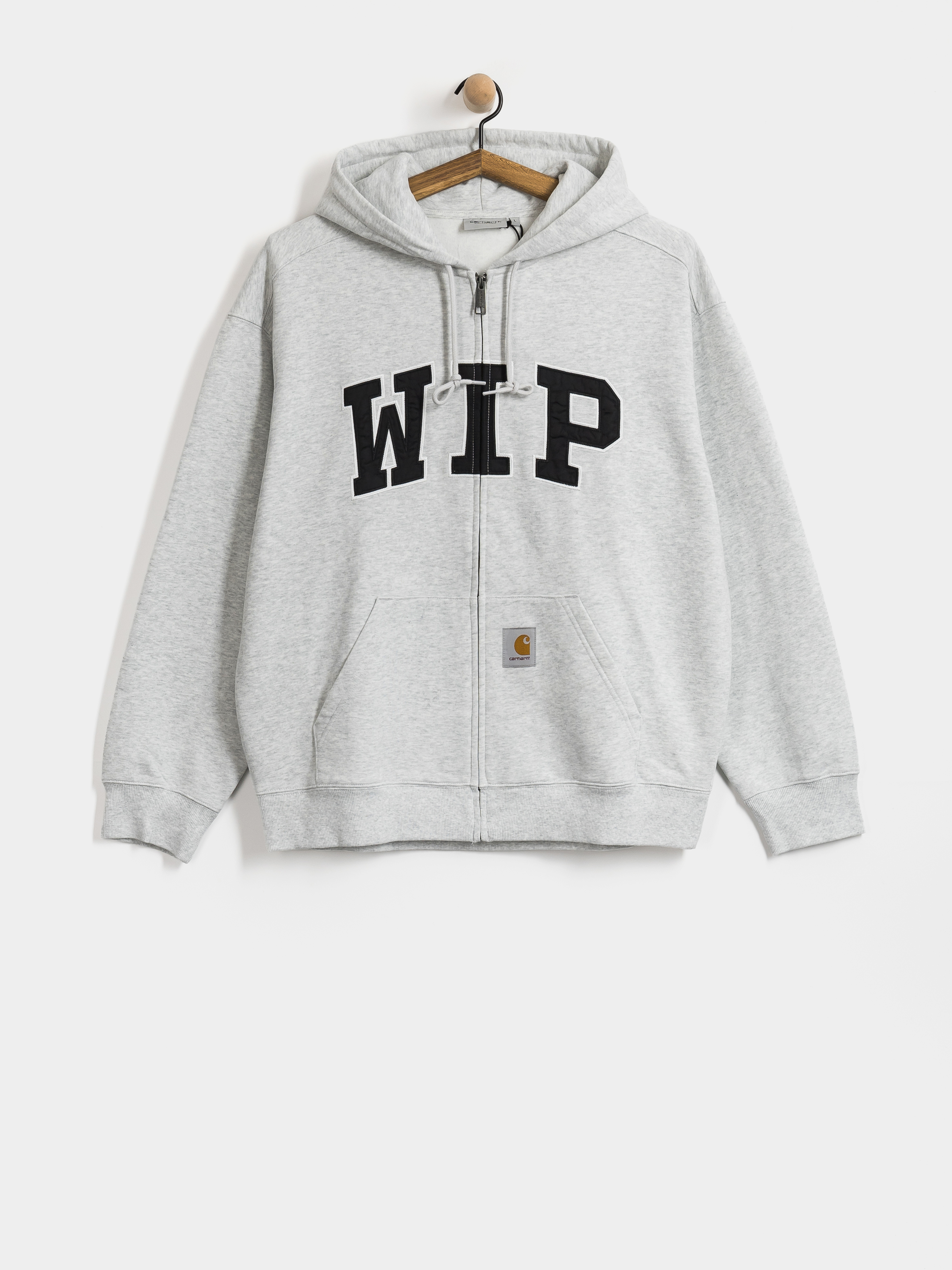 Суитшърт с качулка Carhartt WIP WIP ZHD (ash heather/stone washed)