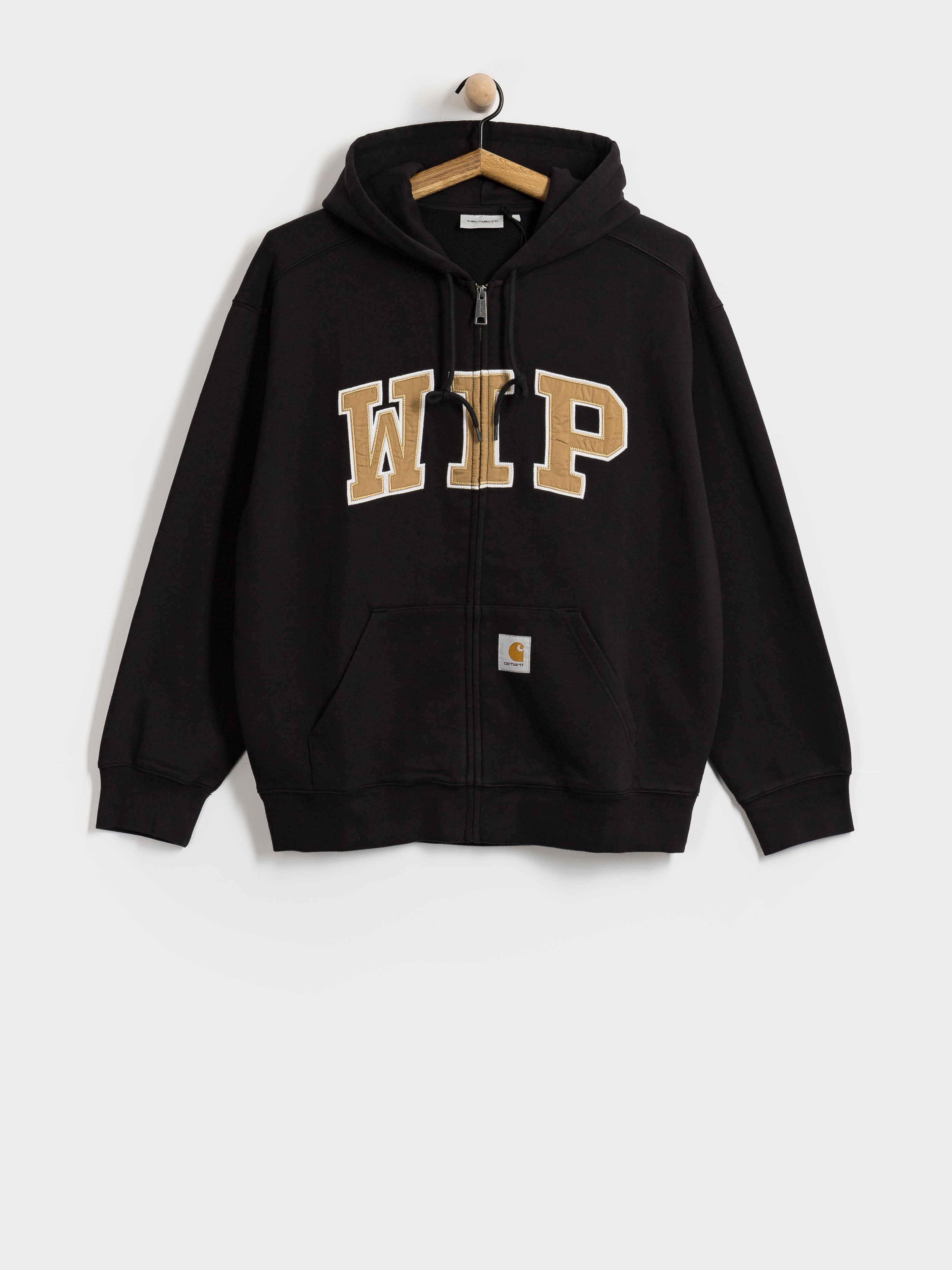 Суитшърт с качулка Carhartt WIP WIP ZHD (black/stone washed)