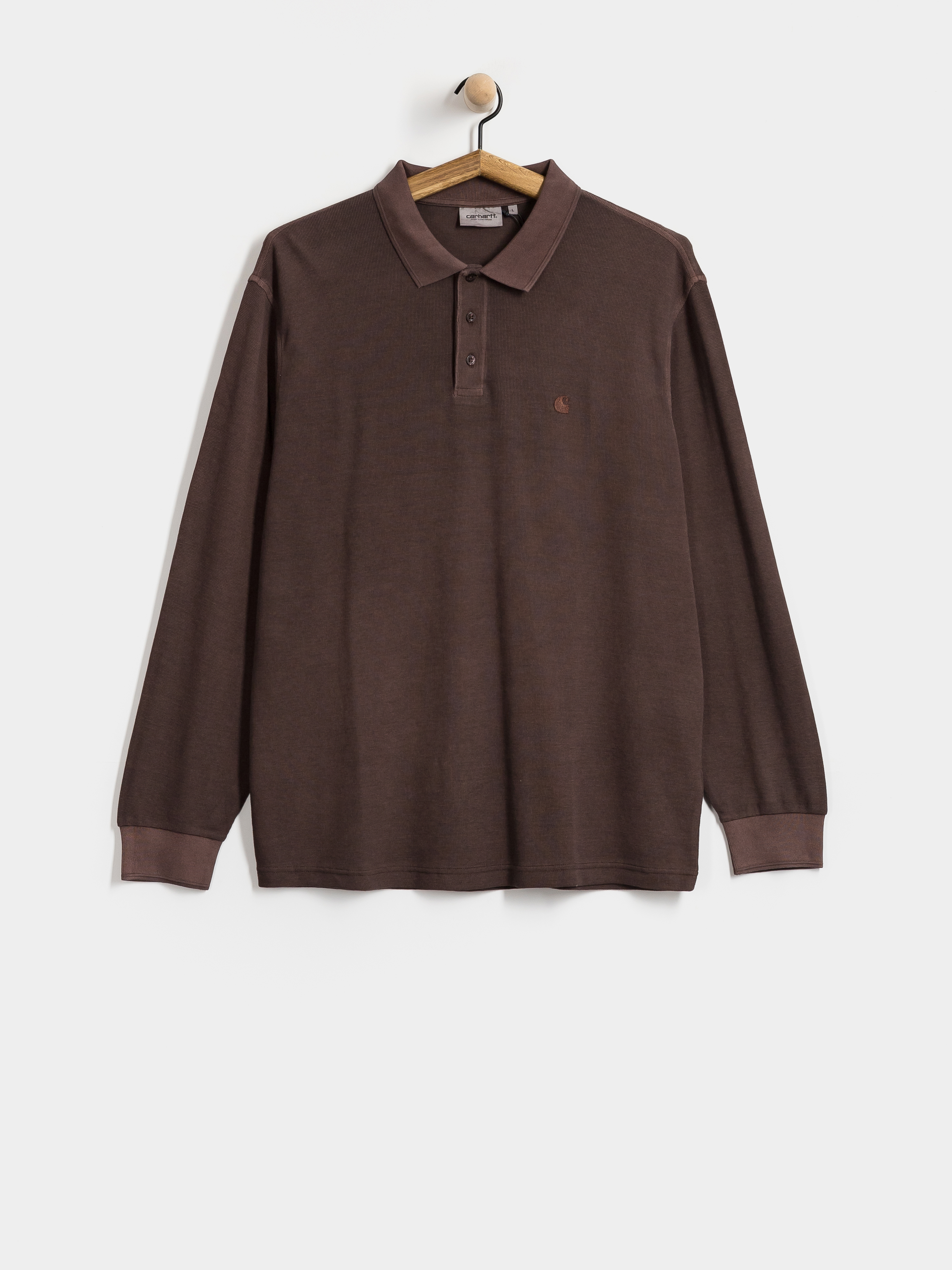 Блуза Carhartt WIP Waffle Rugby (palisander/garment dyed)