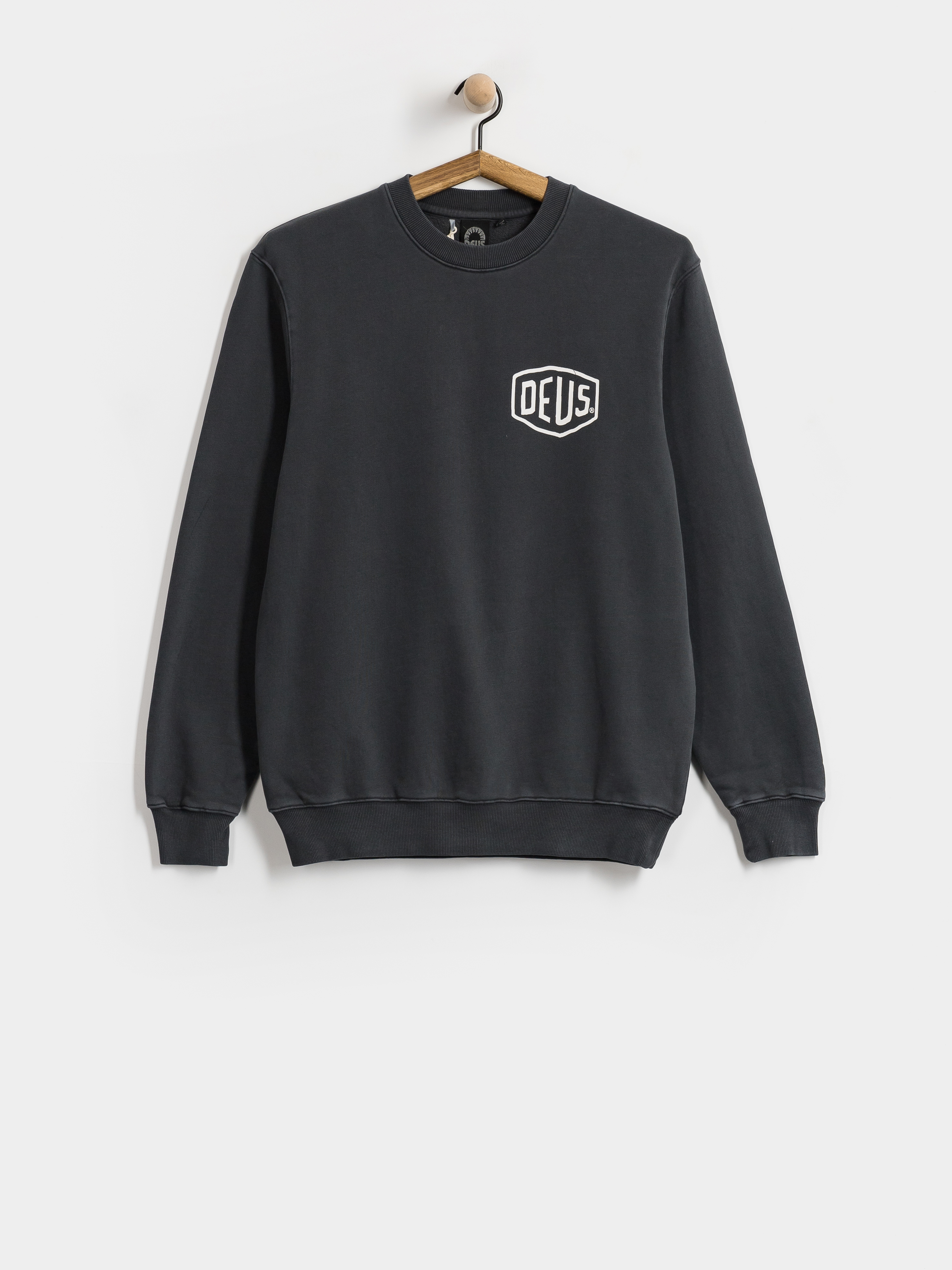 Суитшърт Deus Ex Machina Shield Gd Crew (black)
