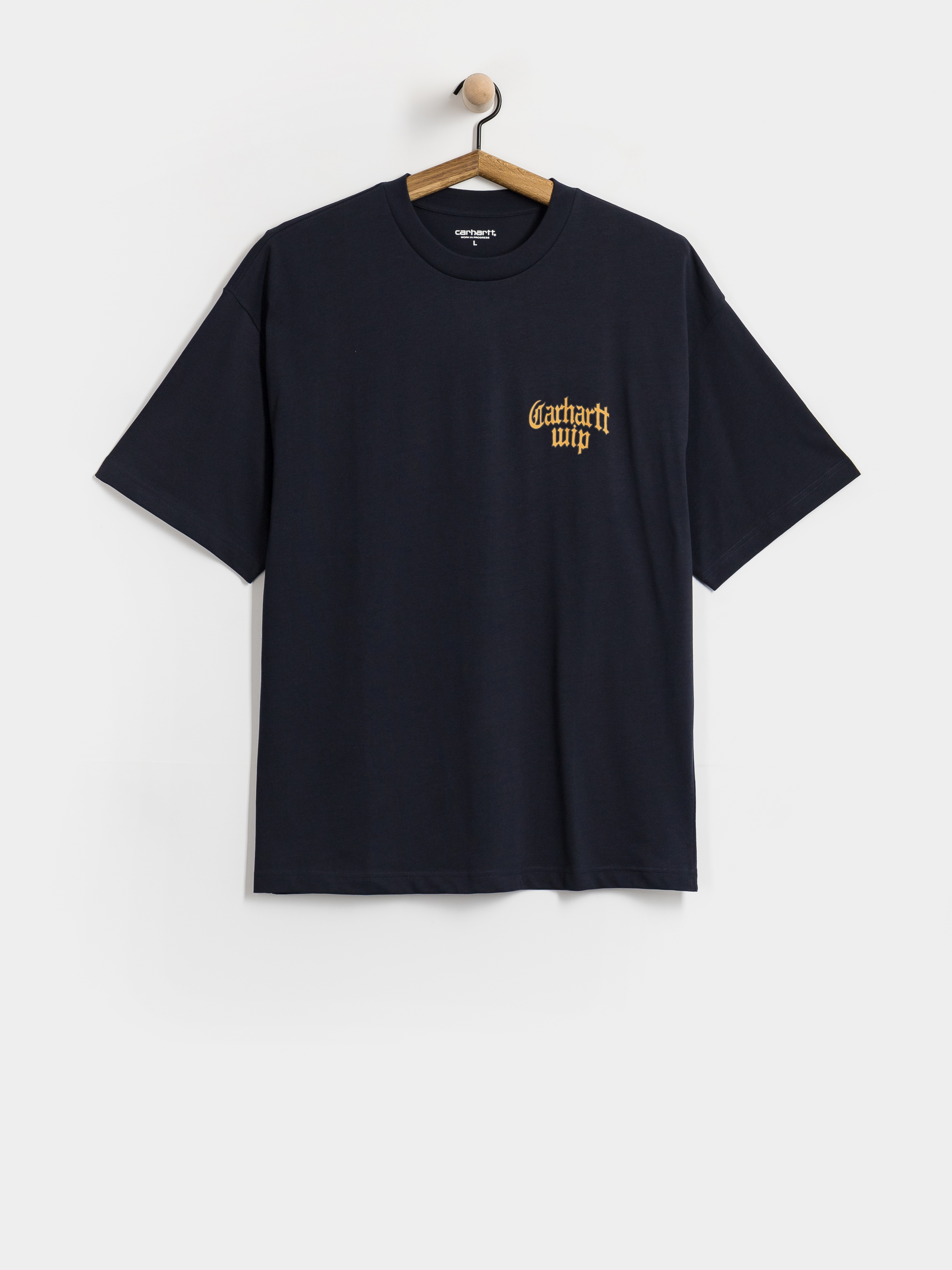 Тениска Carhartt WIP Blackletter (dark navy)