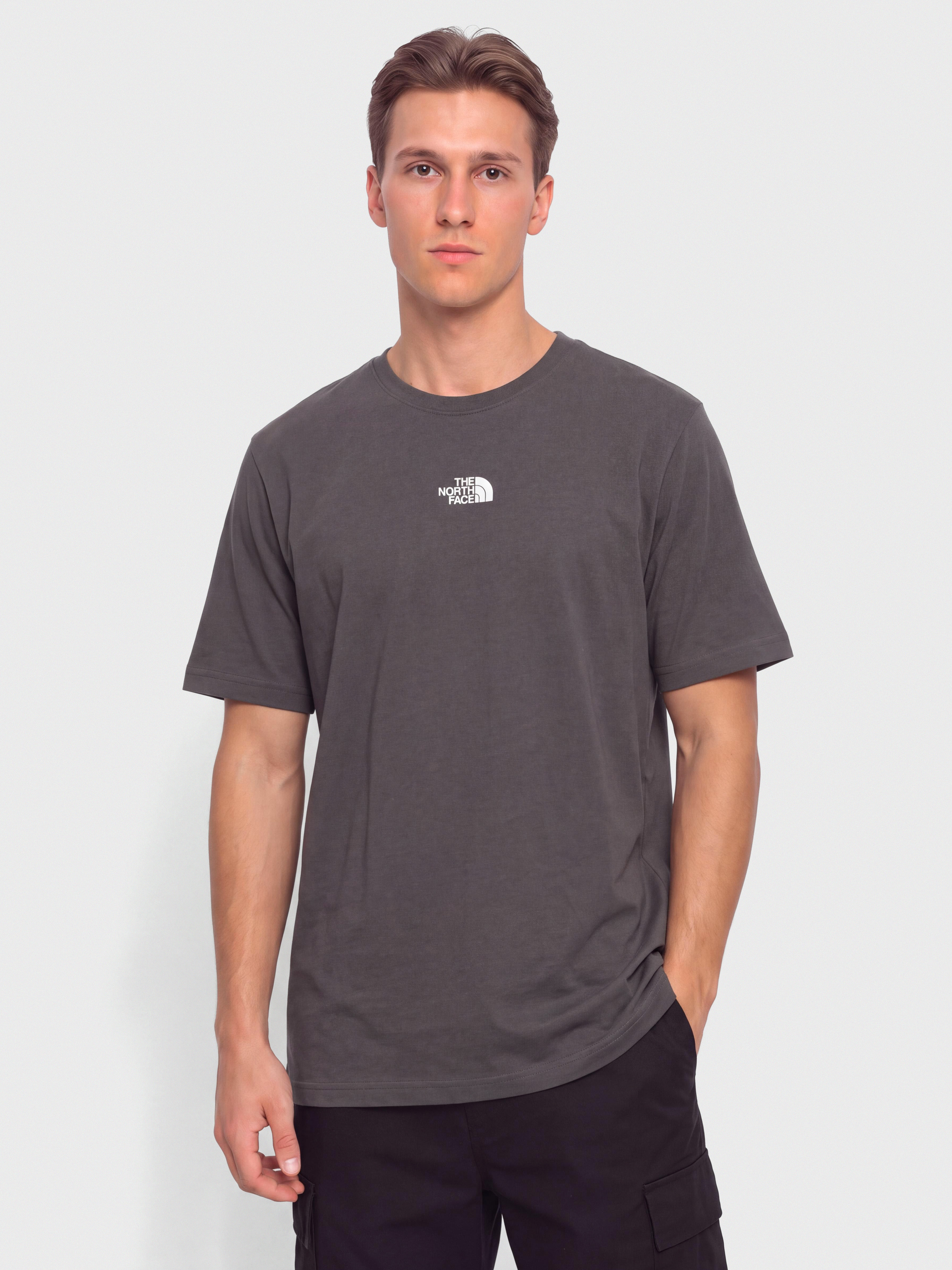 Тениска The North Face Essential Center Logo Relaxed (anthracite grey)