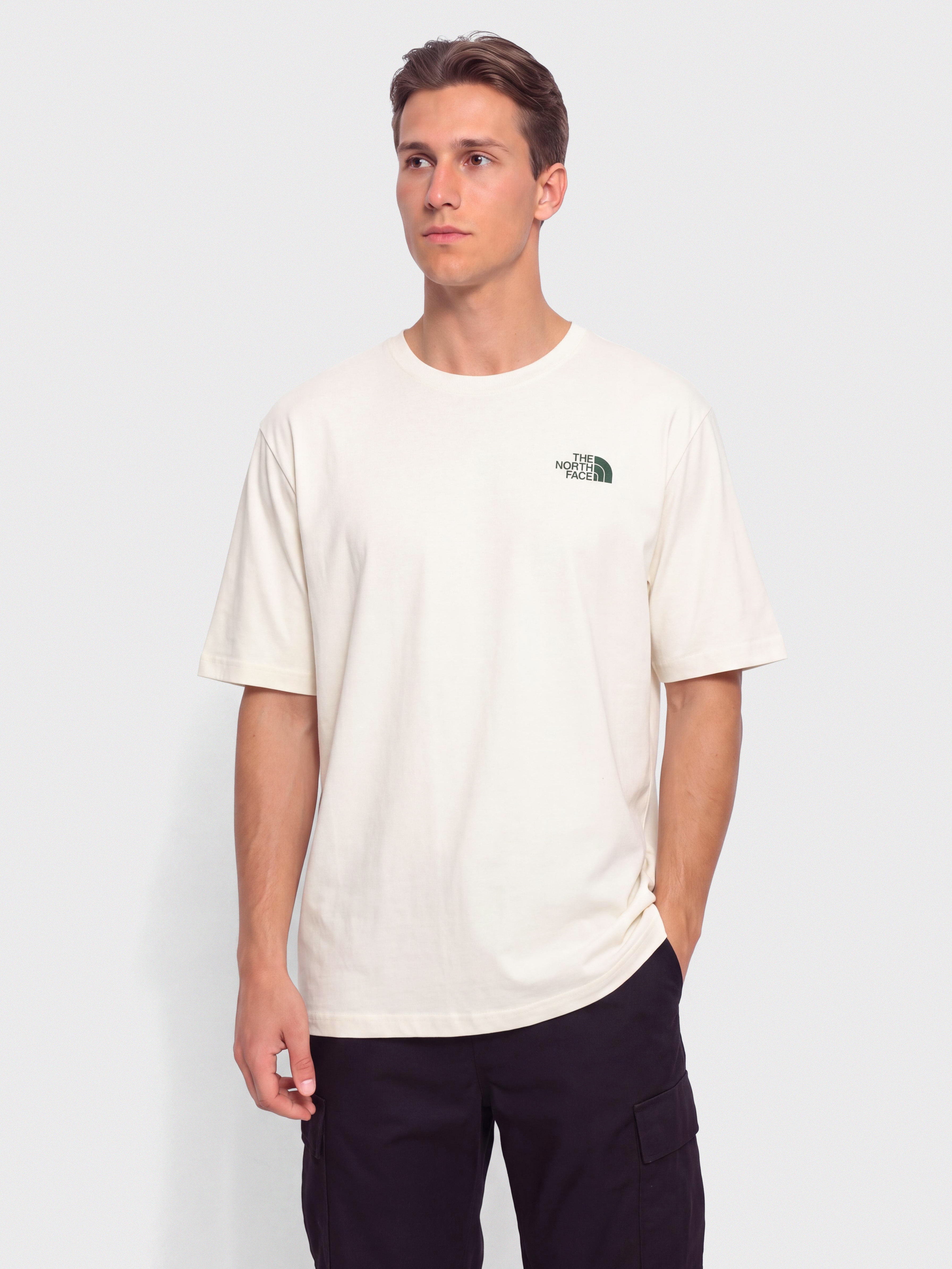 Тениска The North Face Retro Earth Relaxed (white dune)