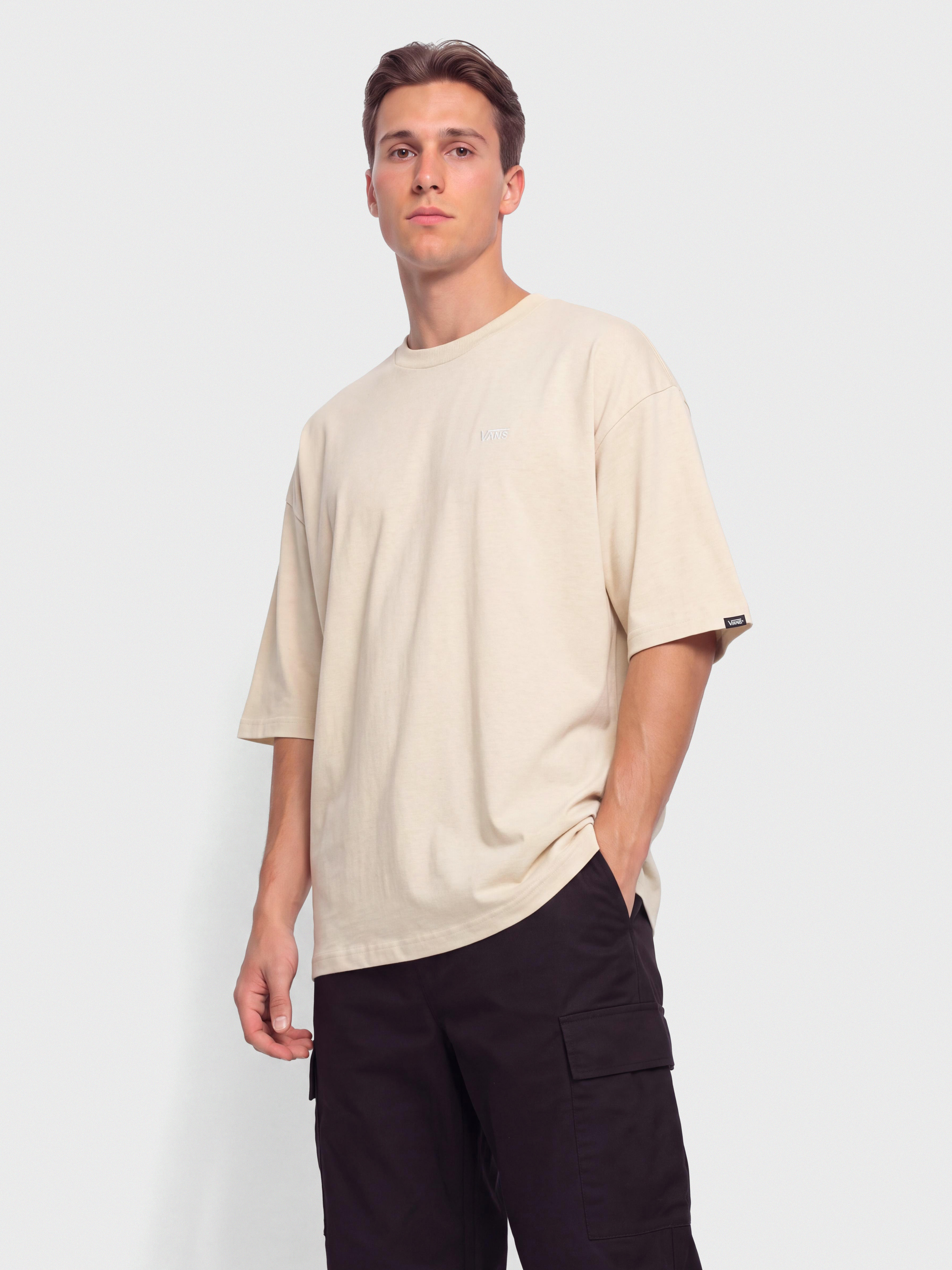 Тениска Vans Left Chest II Loose (oatmeal)