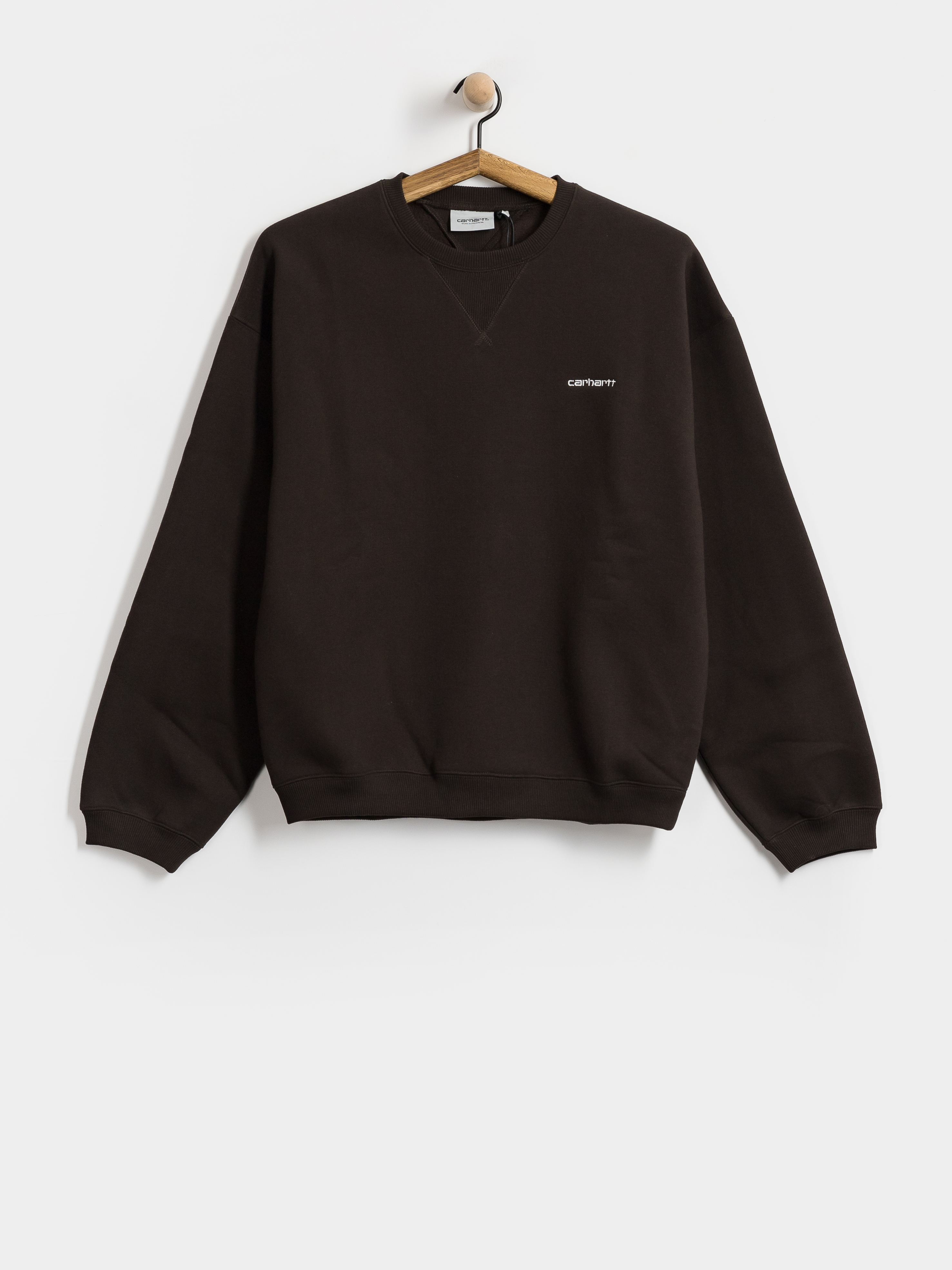 Суитшърт Carhartt WIP Ebbert (tobacco/white)