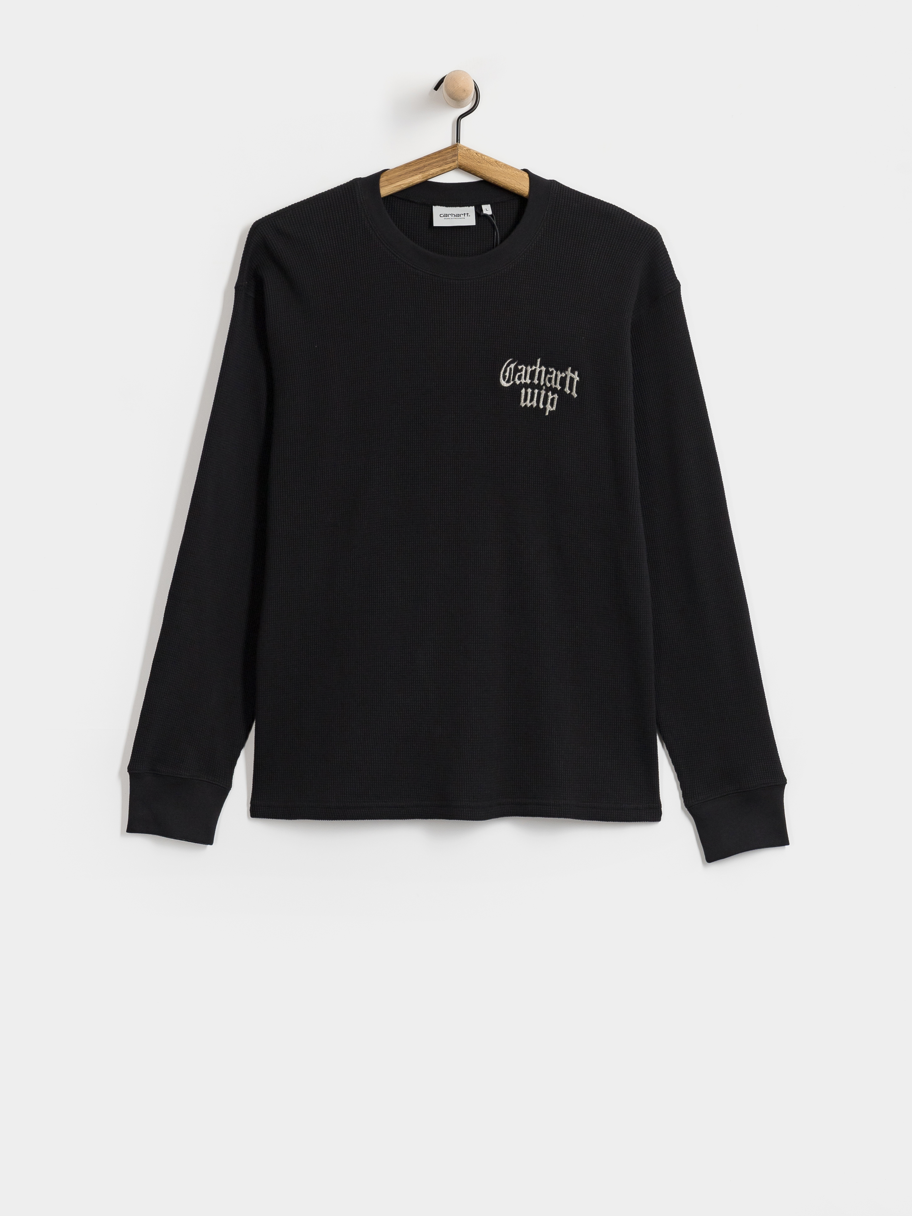 Блуза Carhartt WIP Blackletter Waffle (black/white)