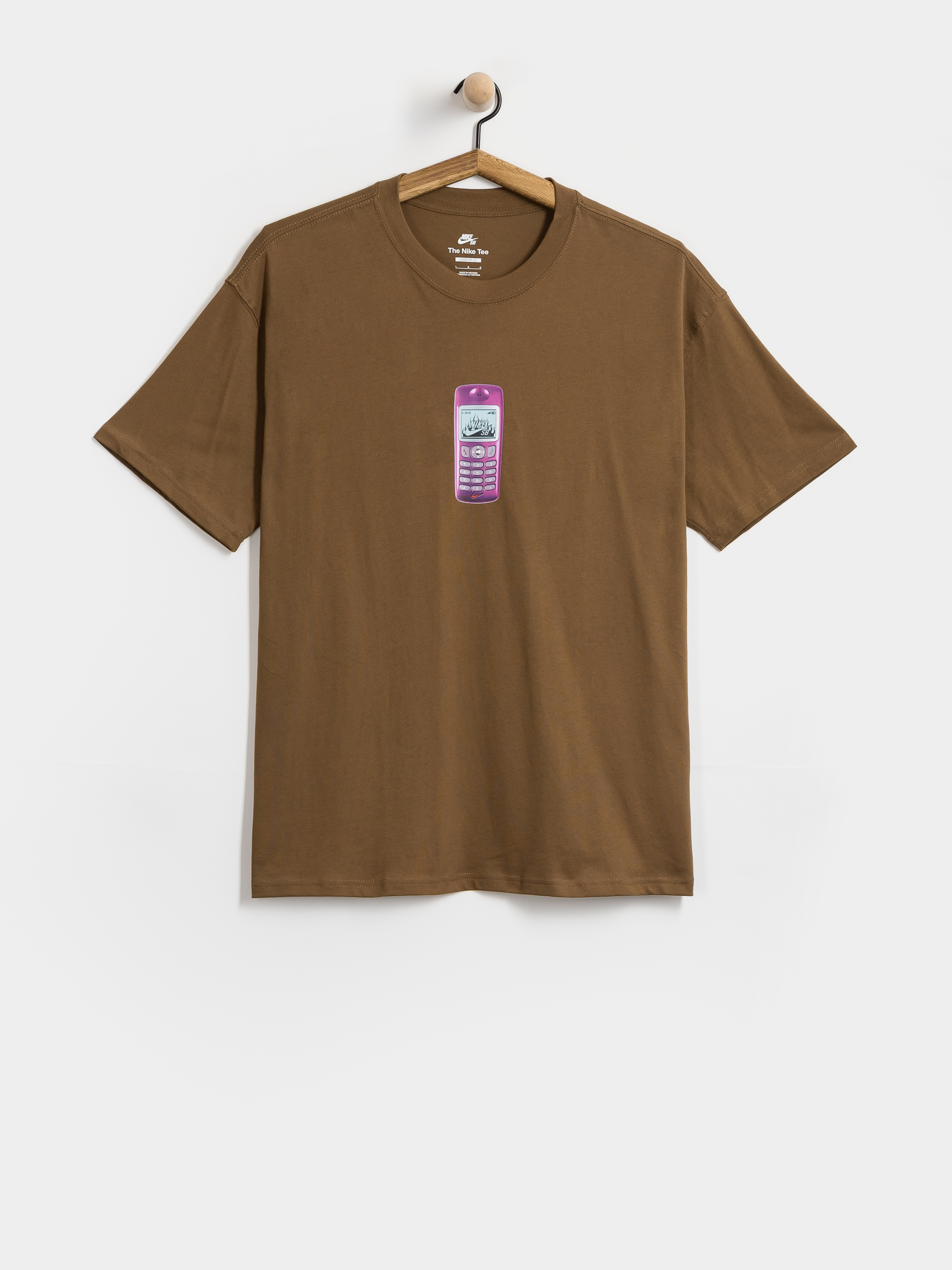 Тениска Nike SB Phone (mosswood brown)