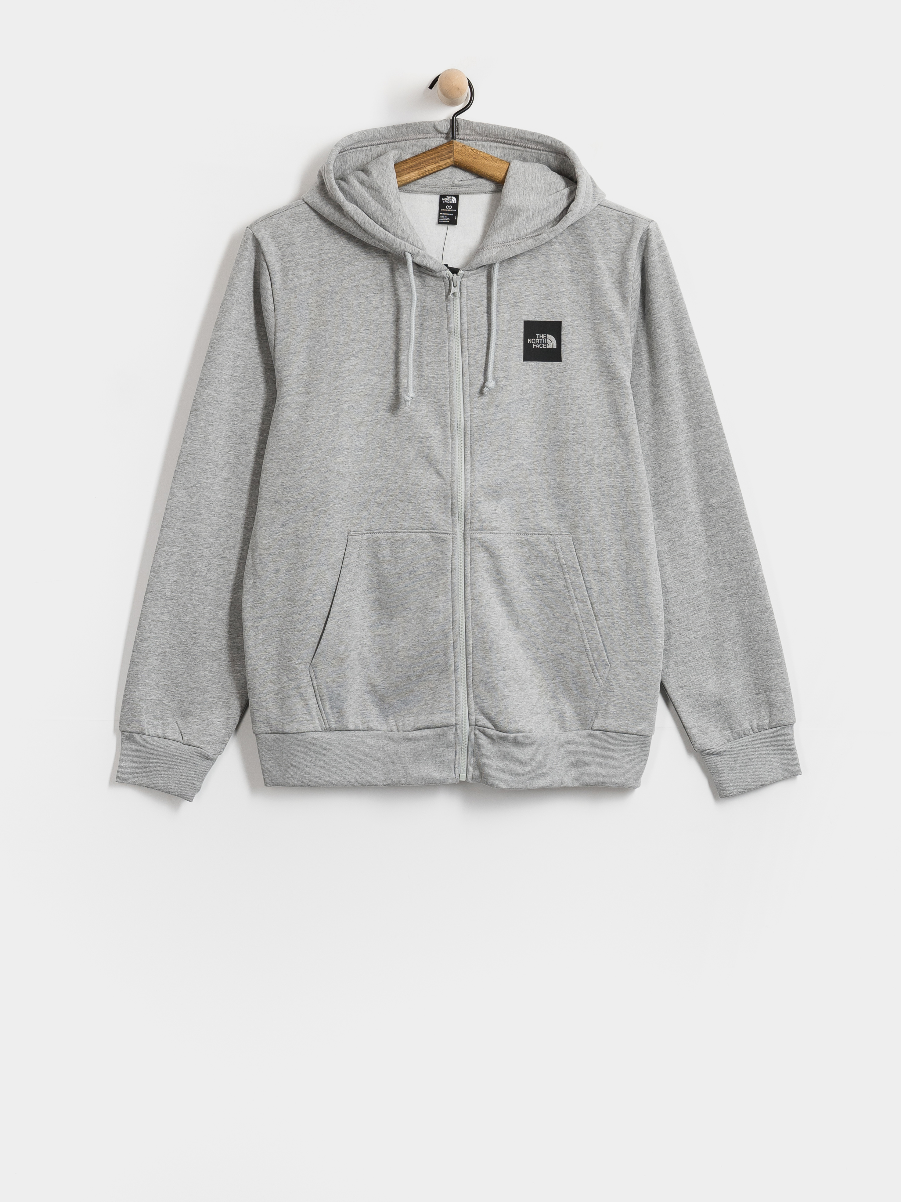 Суитшърт с качулка The North Face Evo Box ZHD (tnf pale grey heather)