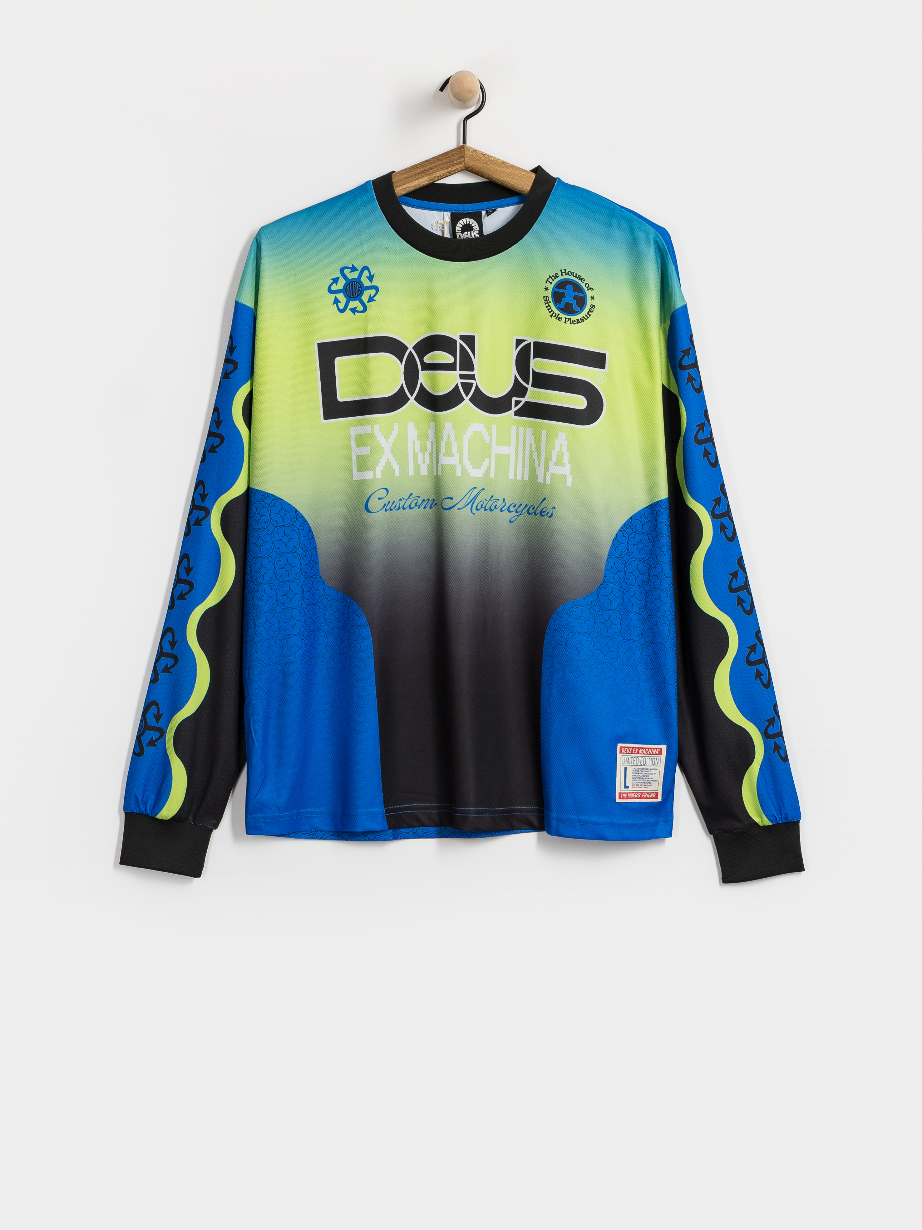 Блуза Deus Ex Machina Manhole Moto Jersey (black)