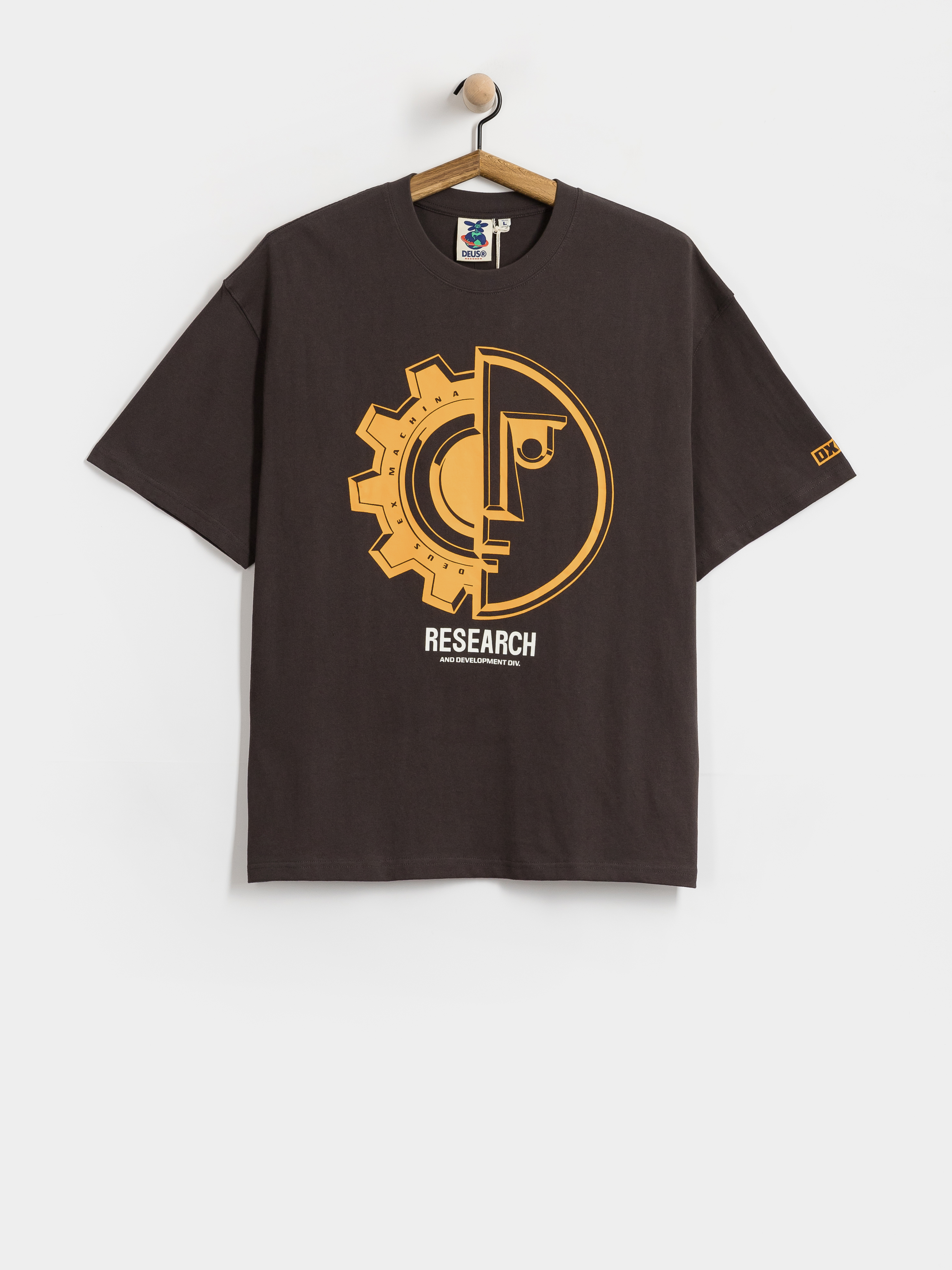Тениска Deus Ex Machina Utility Os (anthracite grey)