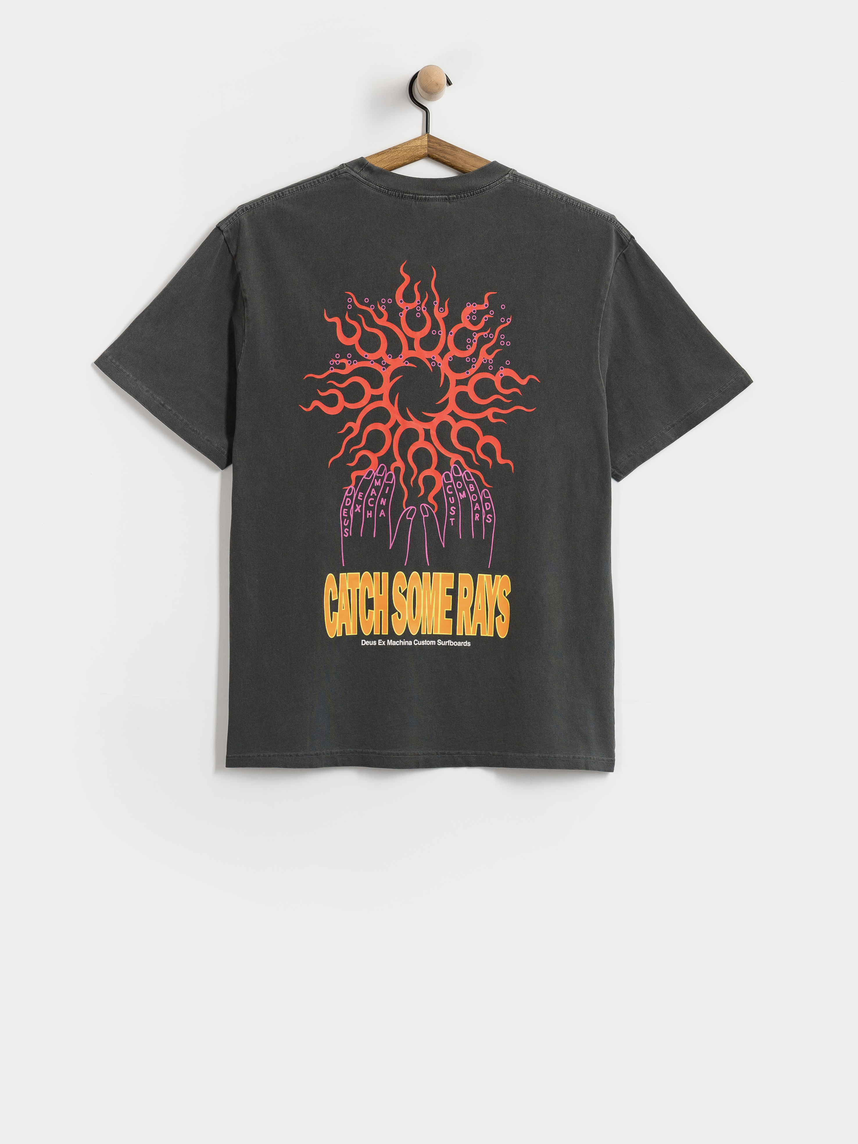 Тениска Deus Ex Machina Catchin Rays (anthracite grey)