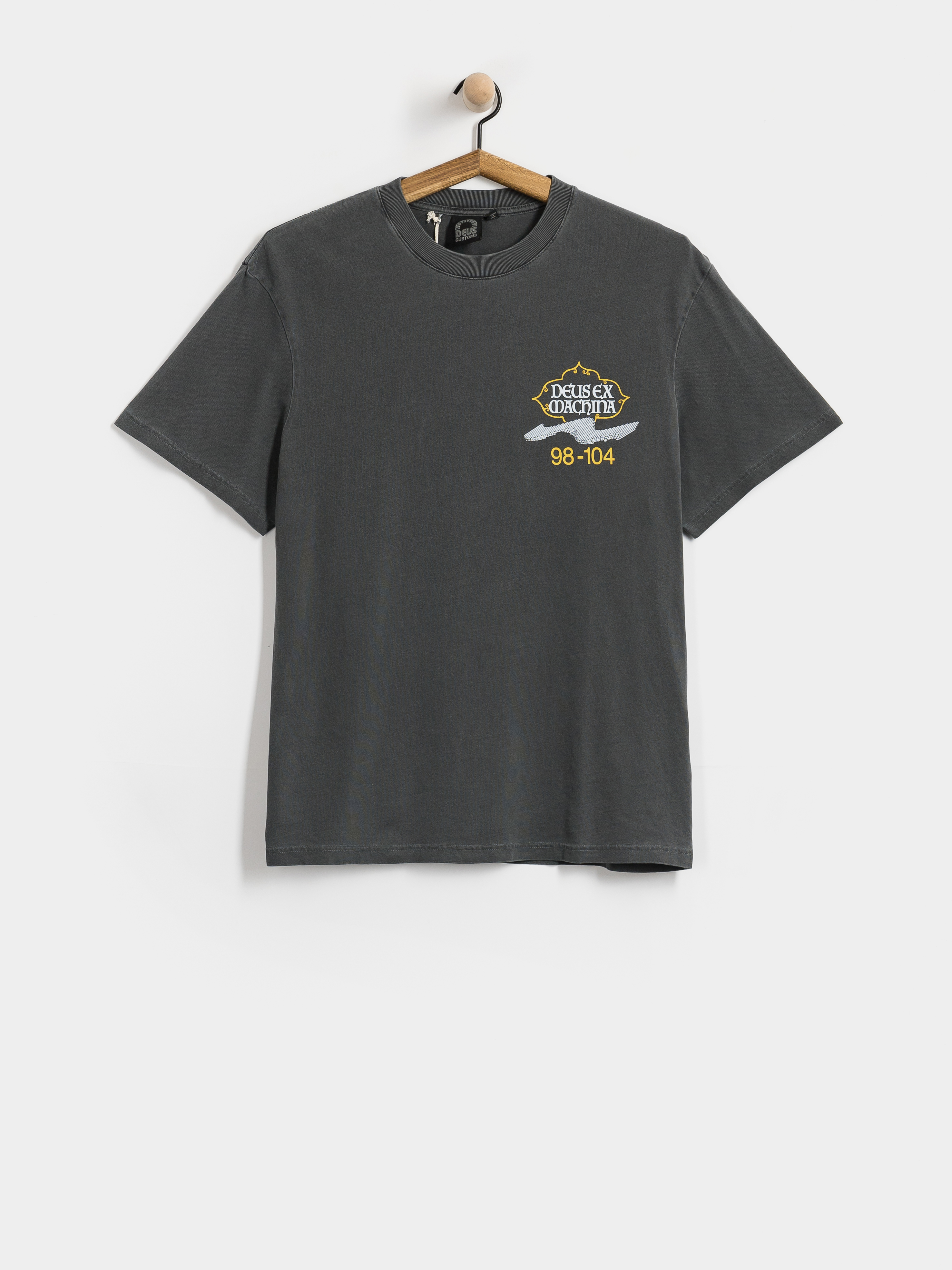 Тениска Deus Ex Machina Easy Peacey (anthracite grey)