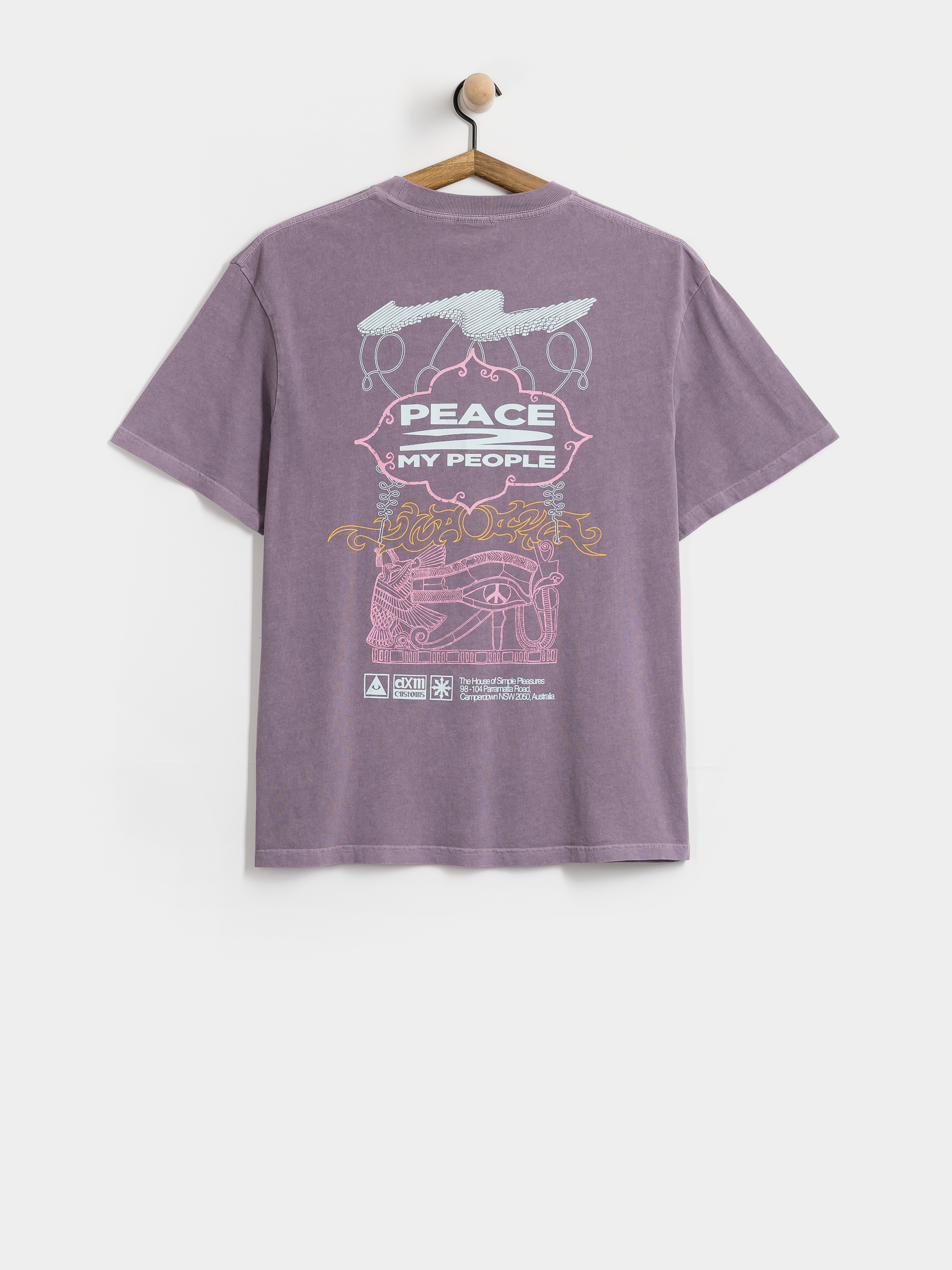 Тениска Deus Ex Machina Easy Peacey (grape purple)