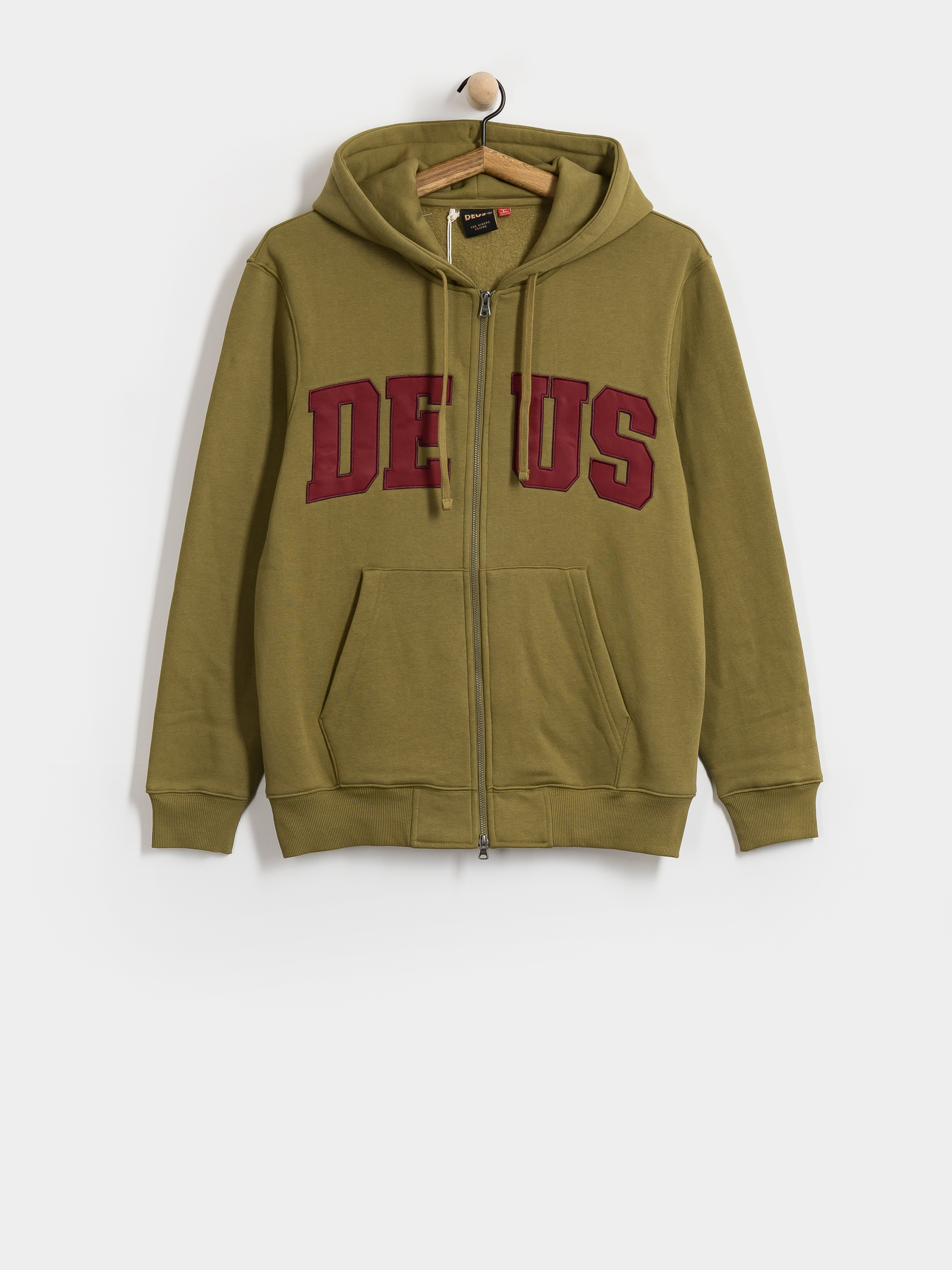 Суитшърт с качулка Deus Ex Machina Victory Lap ZHD (olive green)
