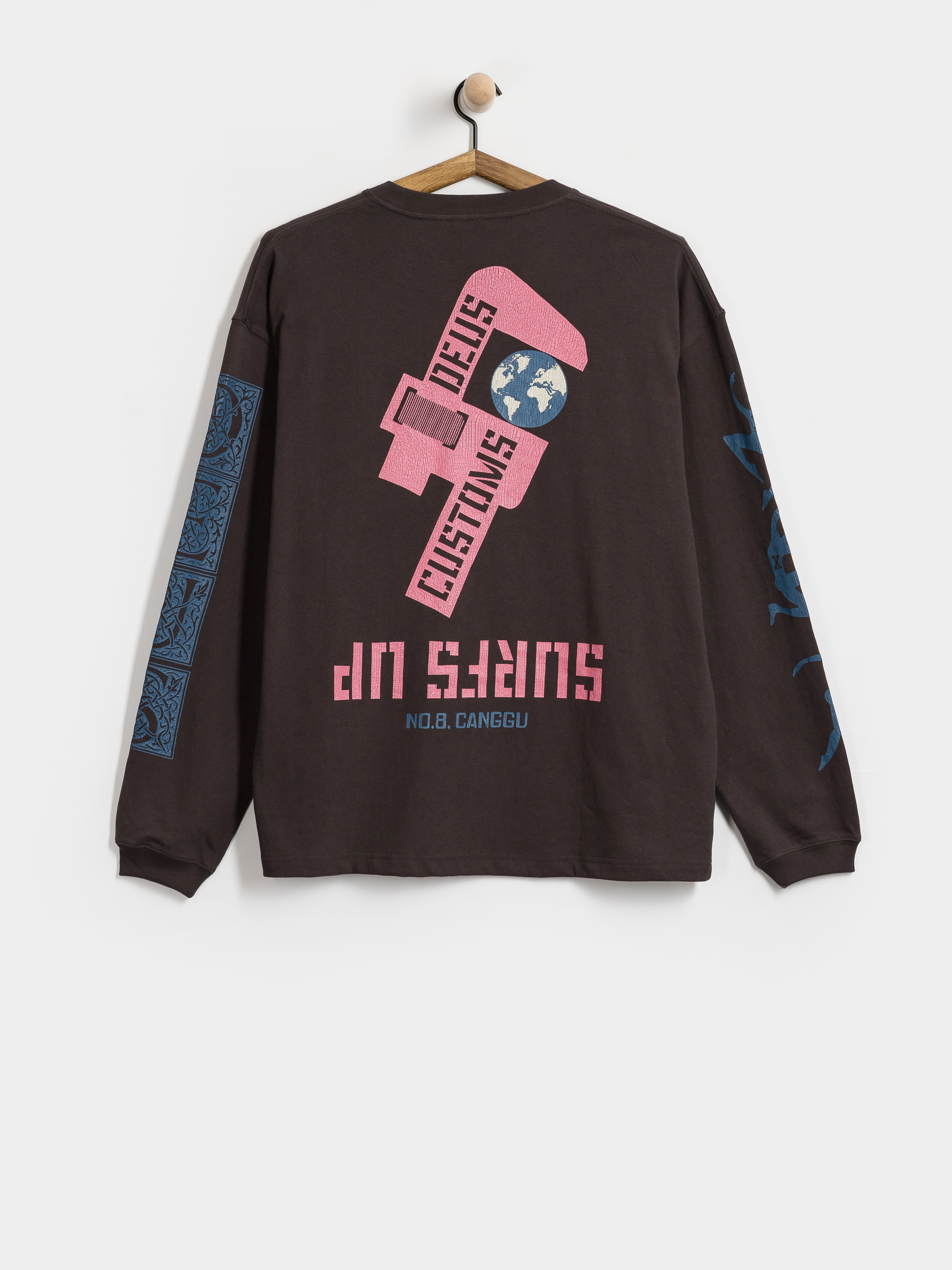 Блуза Deus Ex Machina Swell Maps Os (anthracite grey)