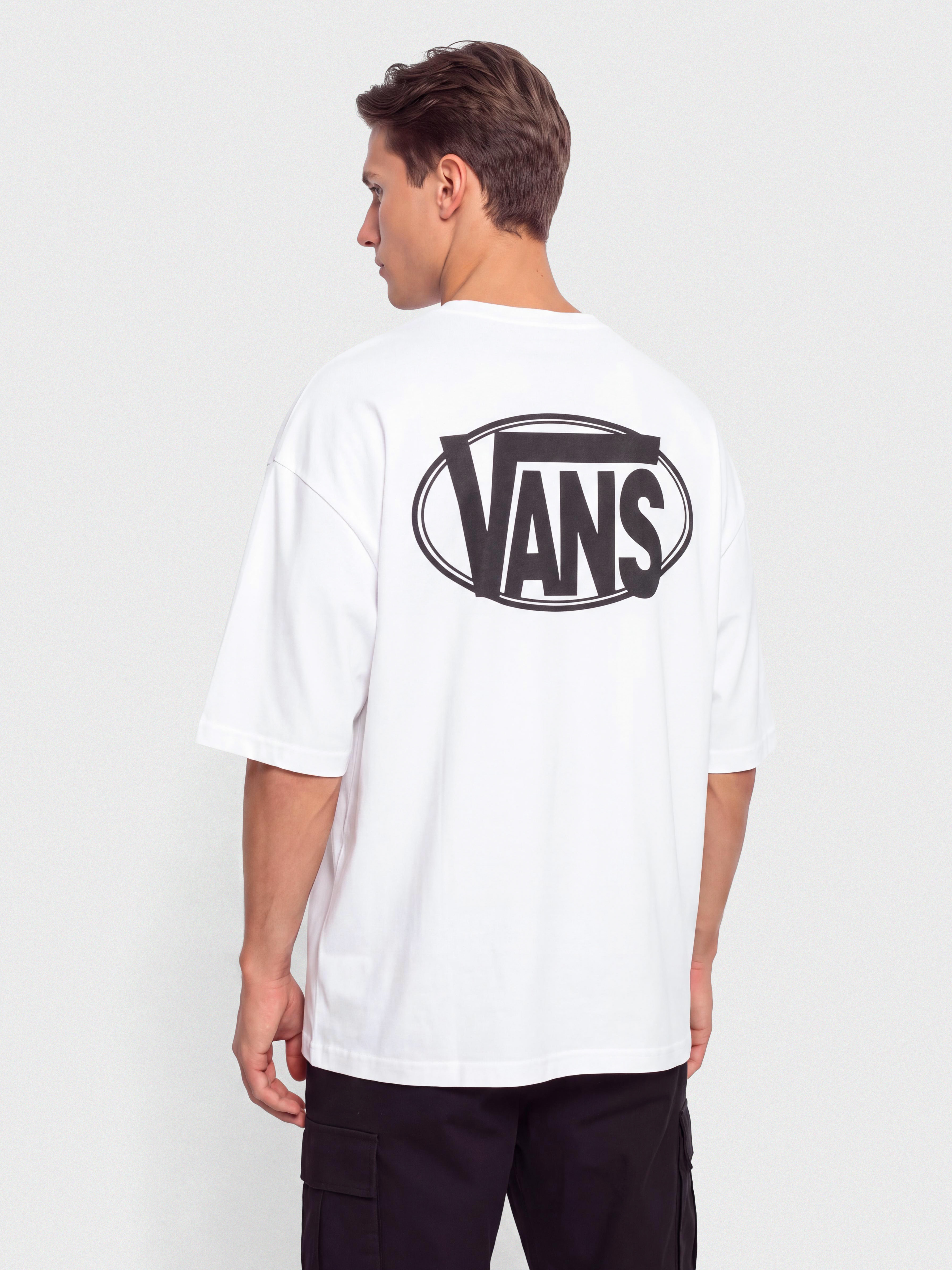 Тениска Vans Oval Logo Loose (white)