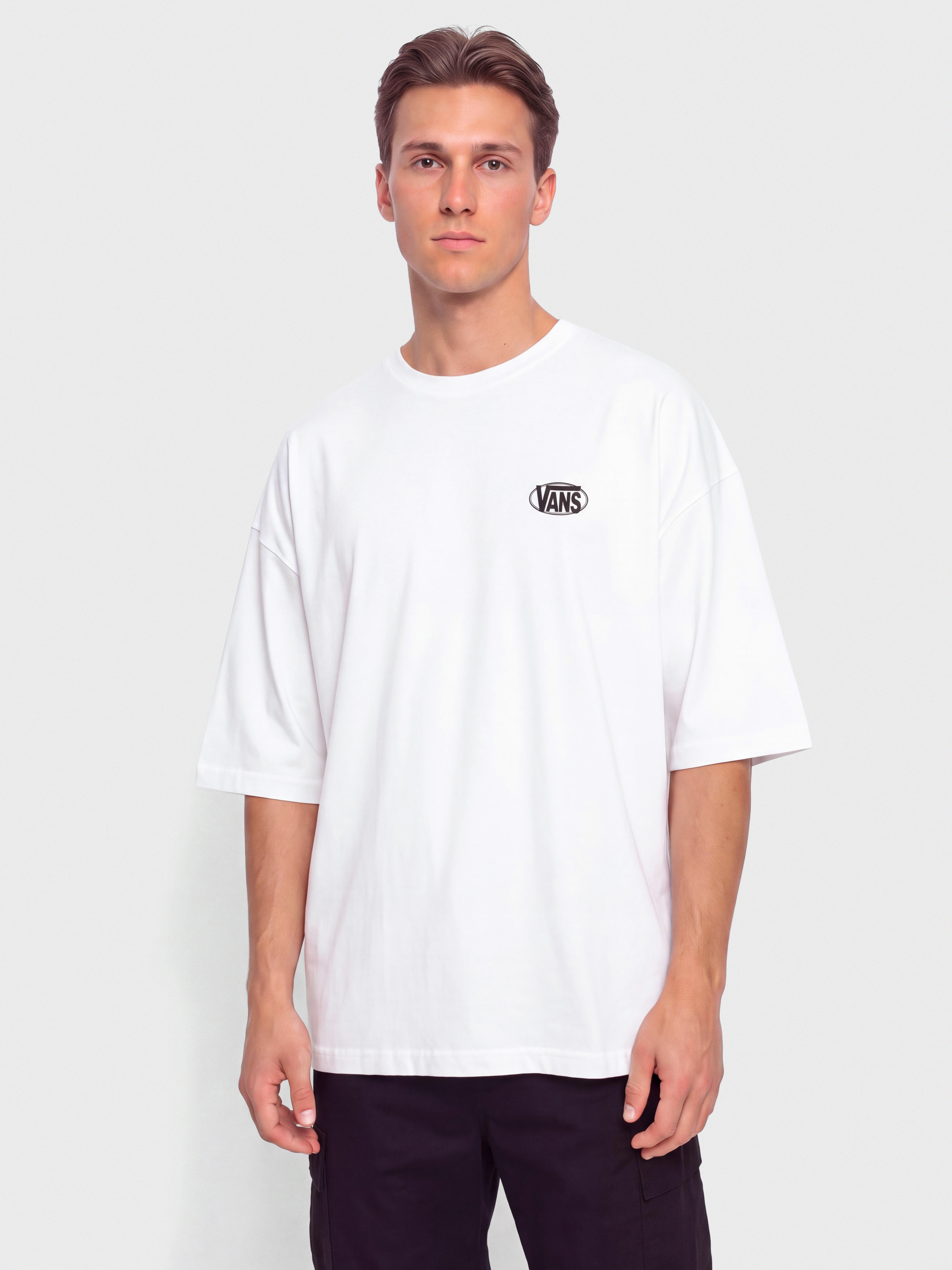 Тениска Vans Oval Logo Loose (white)