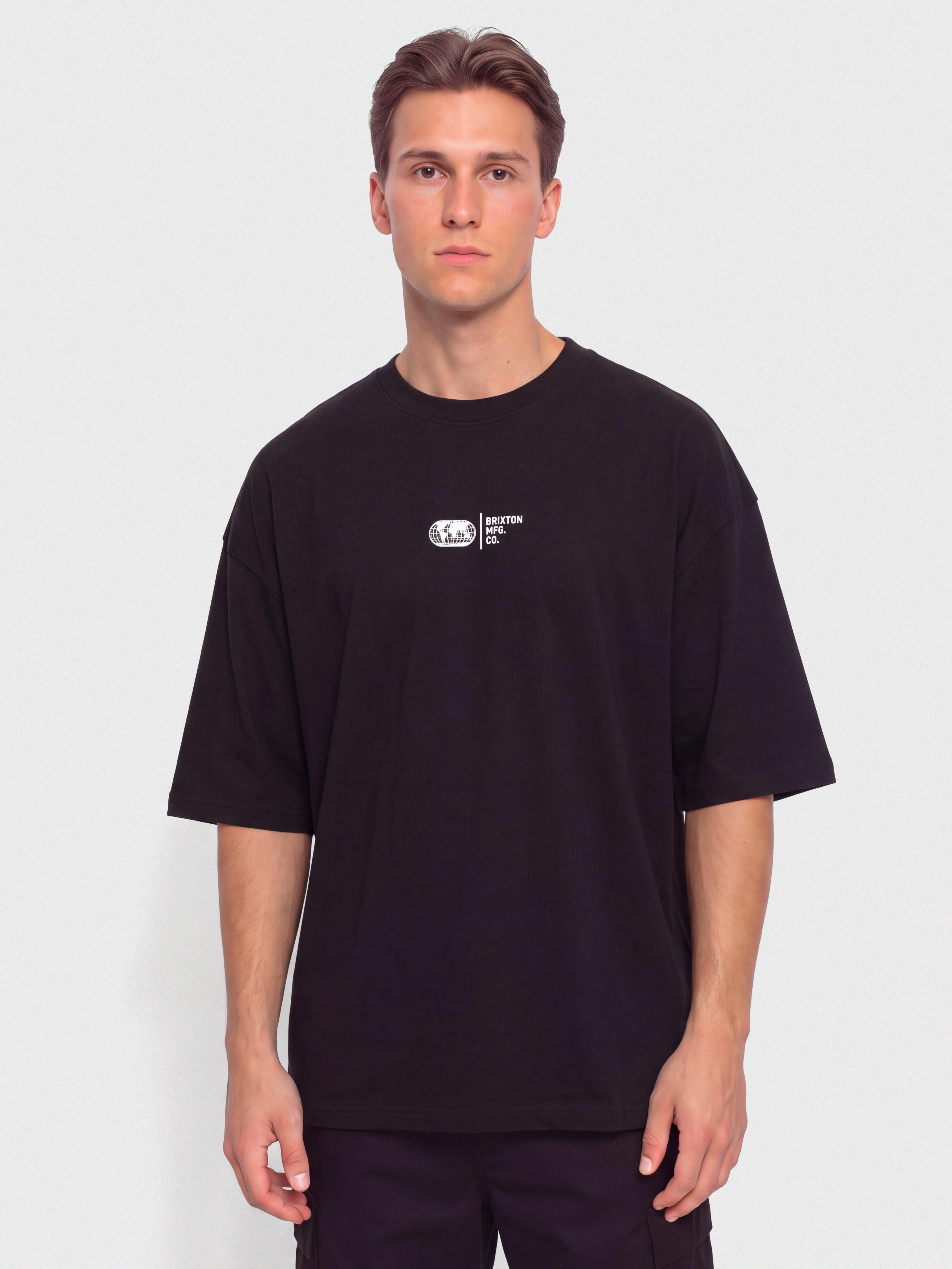 Тениска Brixton Union Hw Relaxed (black classic wash)