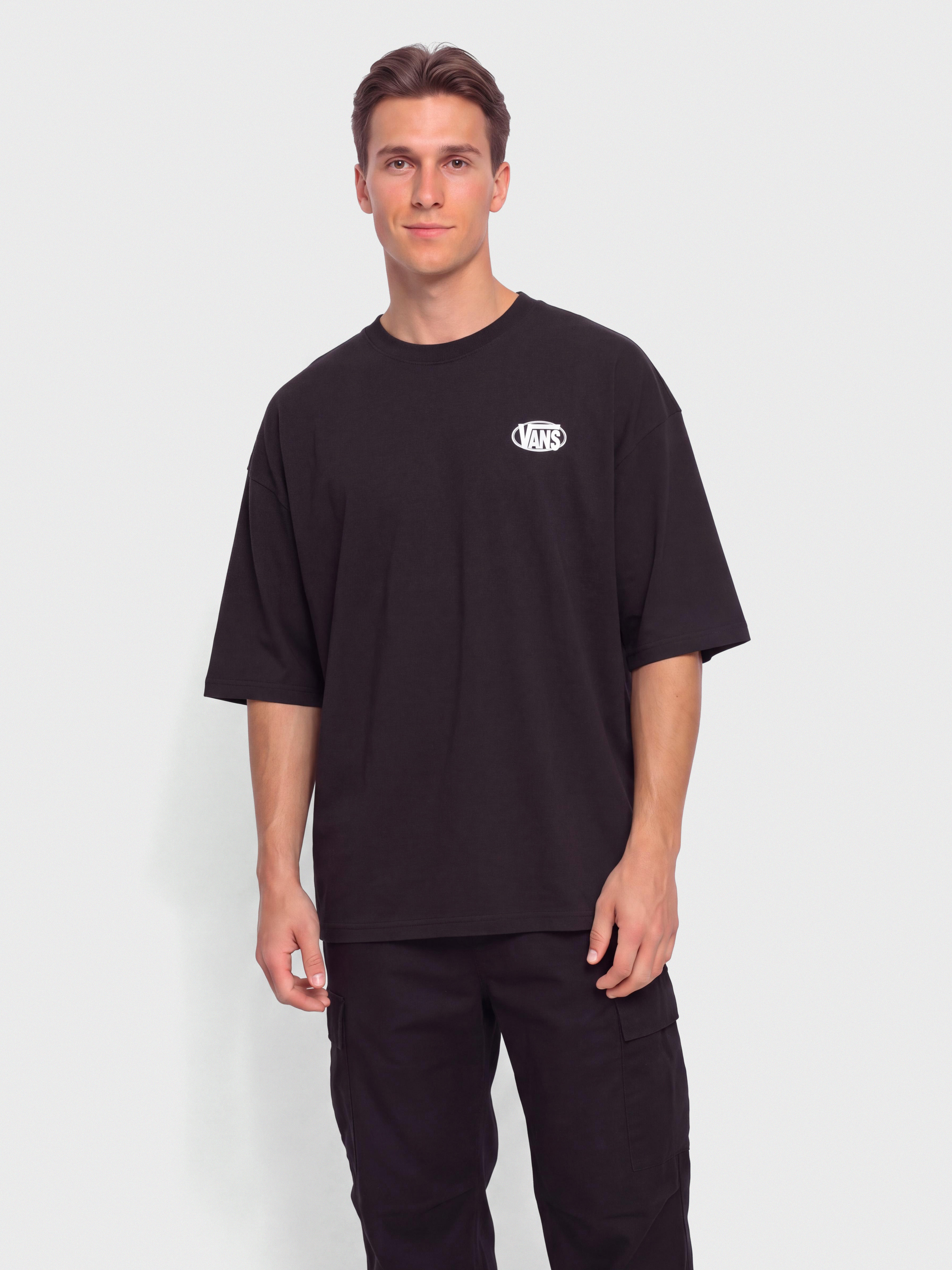 Тениска Vans Oval Logo Loose (black)